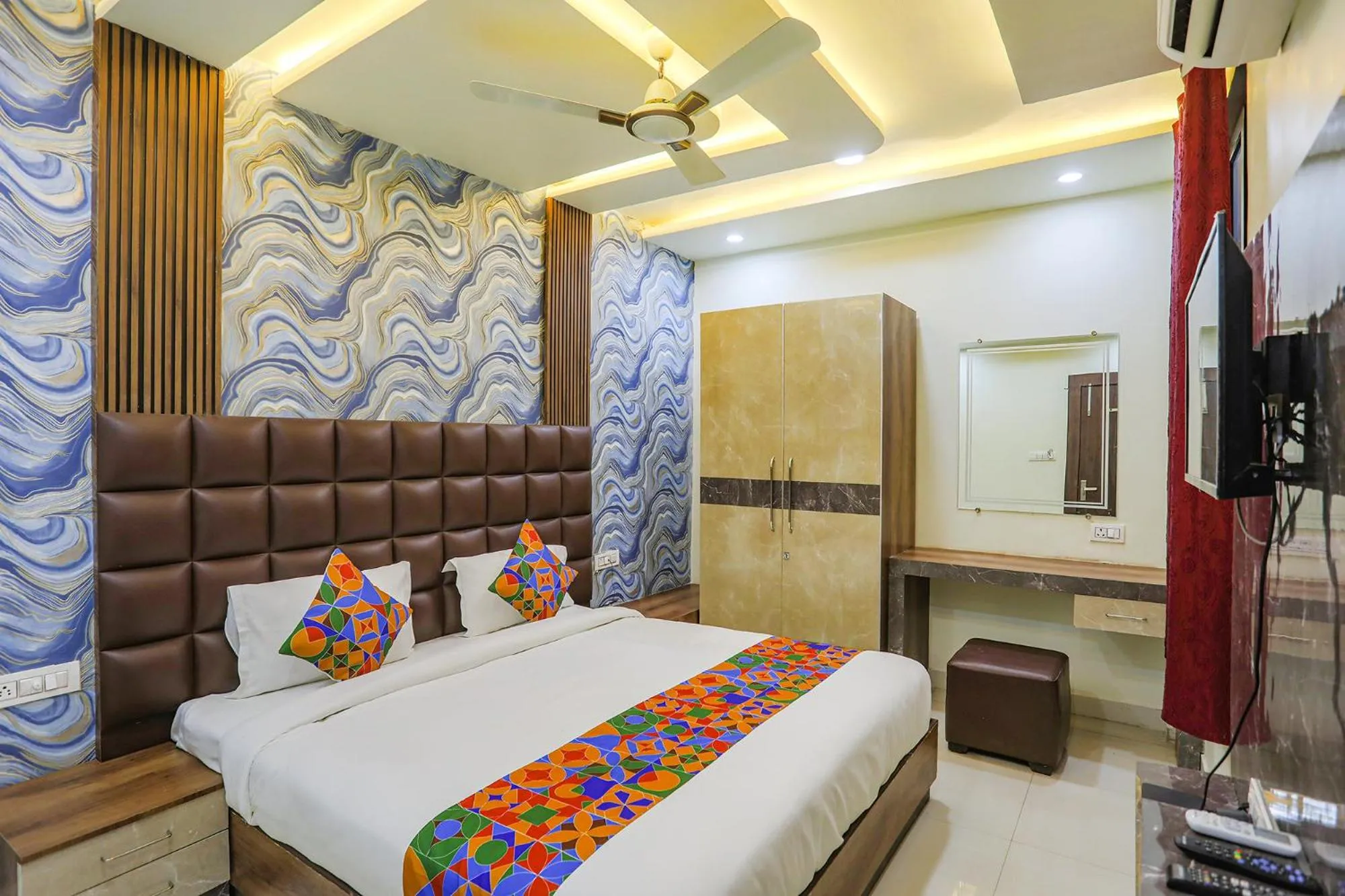 Bed in FabHotel Naman