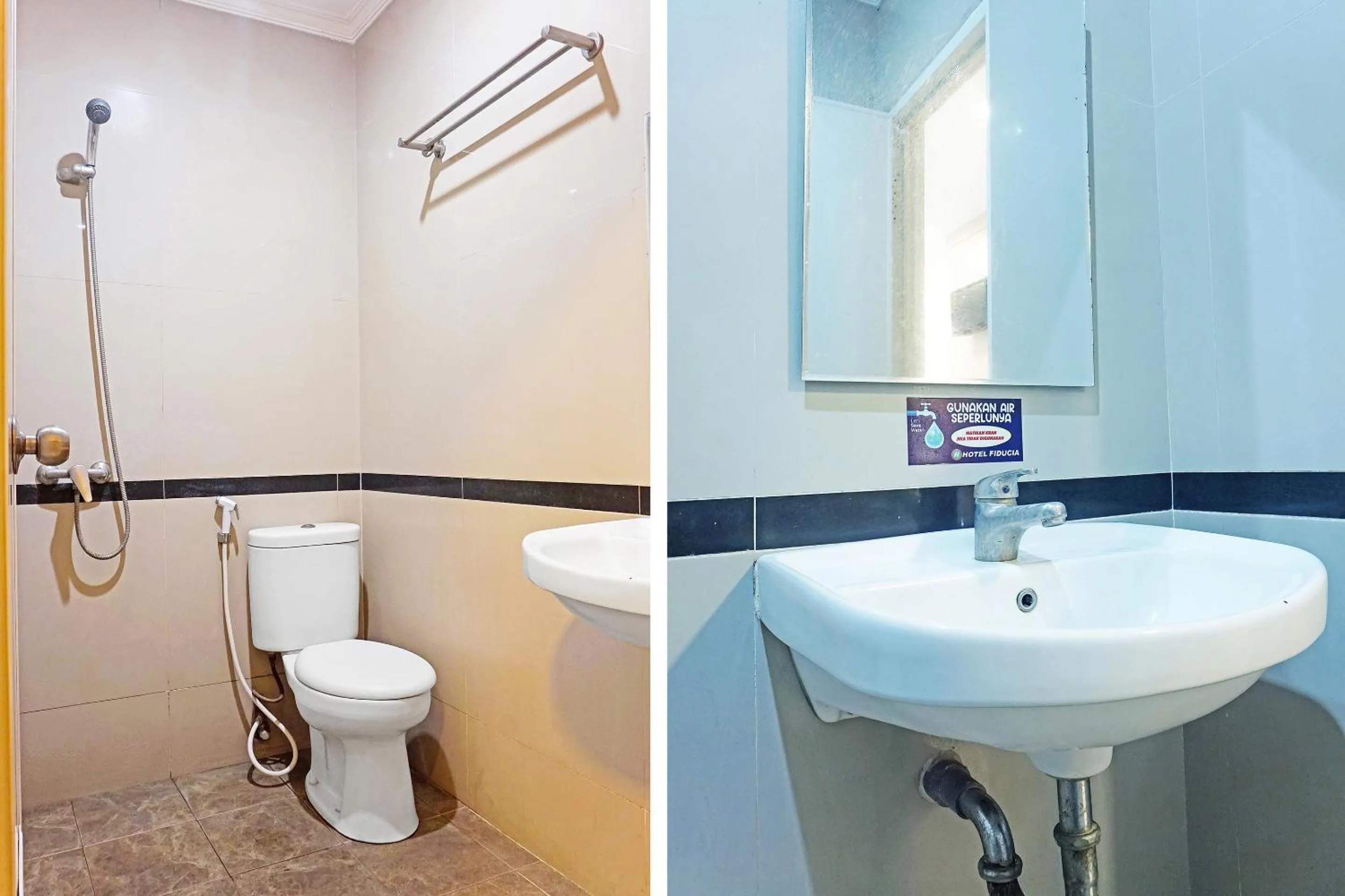 Bathroom in Collection O 91409 Hotel Fiducia Otista 153 - 157