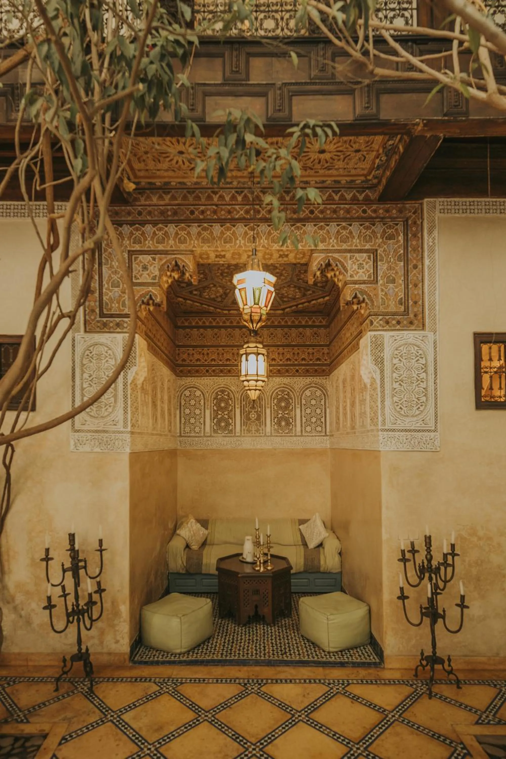 Seating area in Riad Samsara