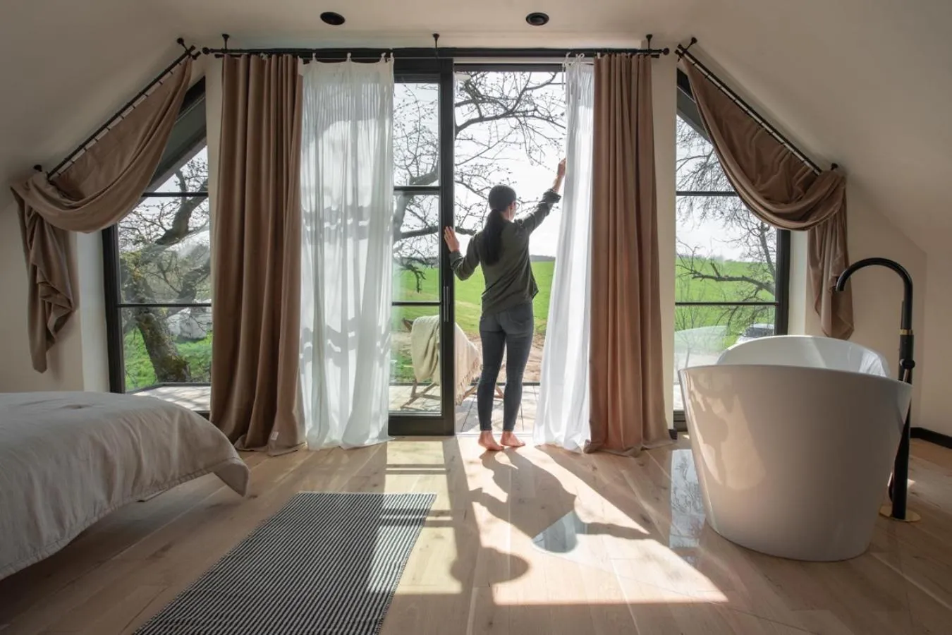 Bedroom, Bed in Villa Greta