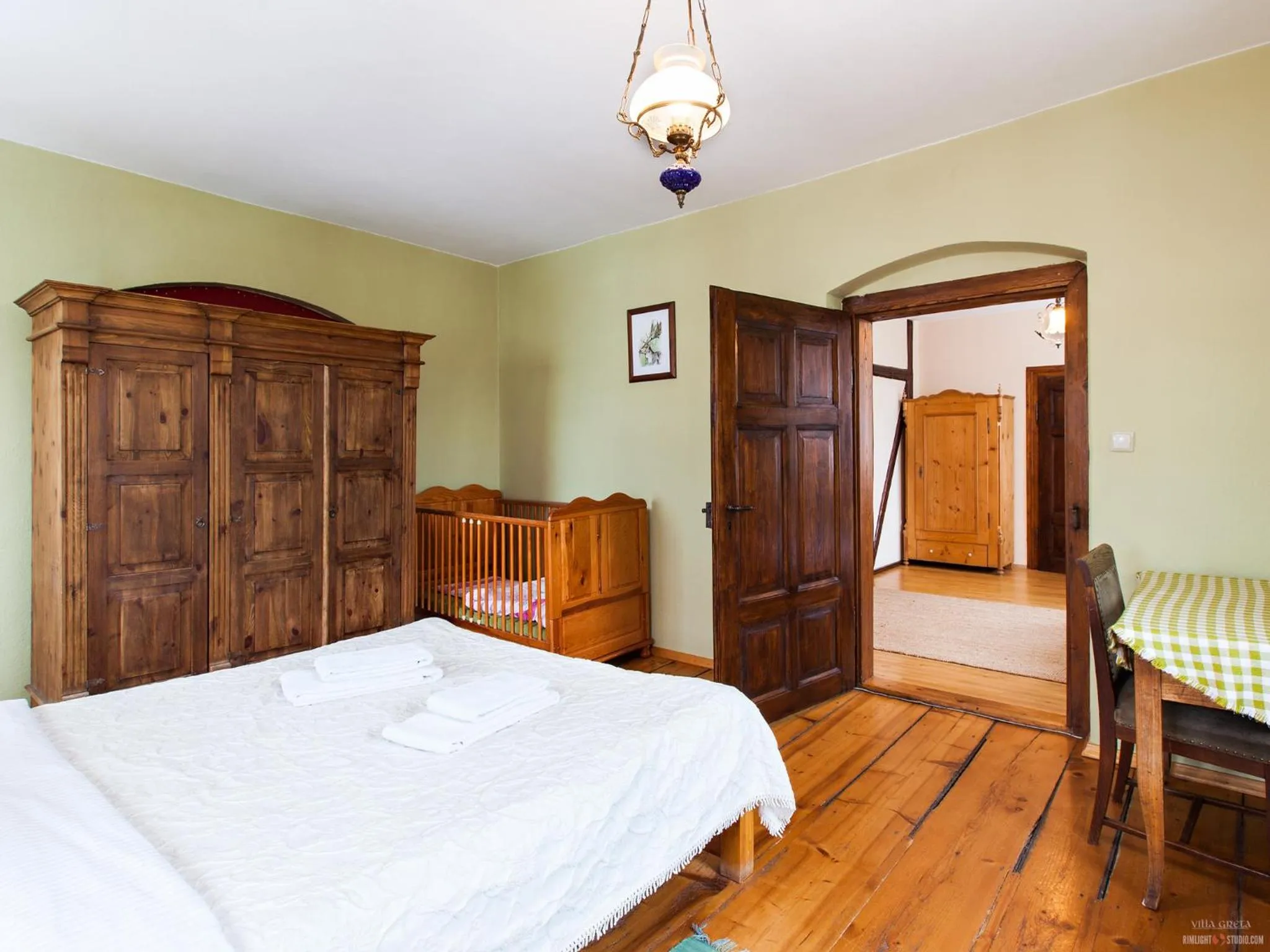 Bedroom, Bed in Villa Greta
