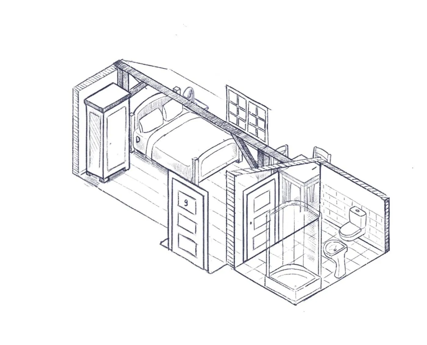 Floor plan in Villa Greta