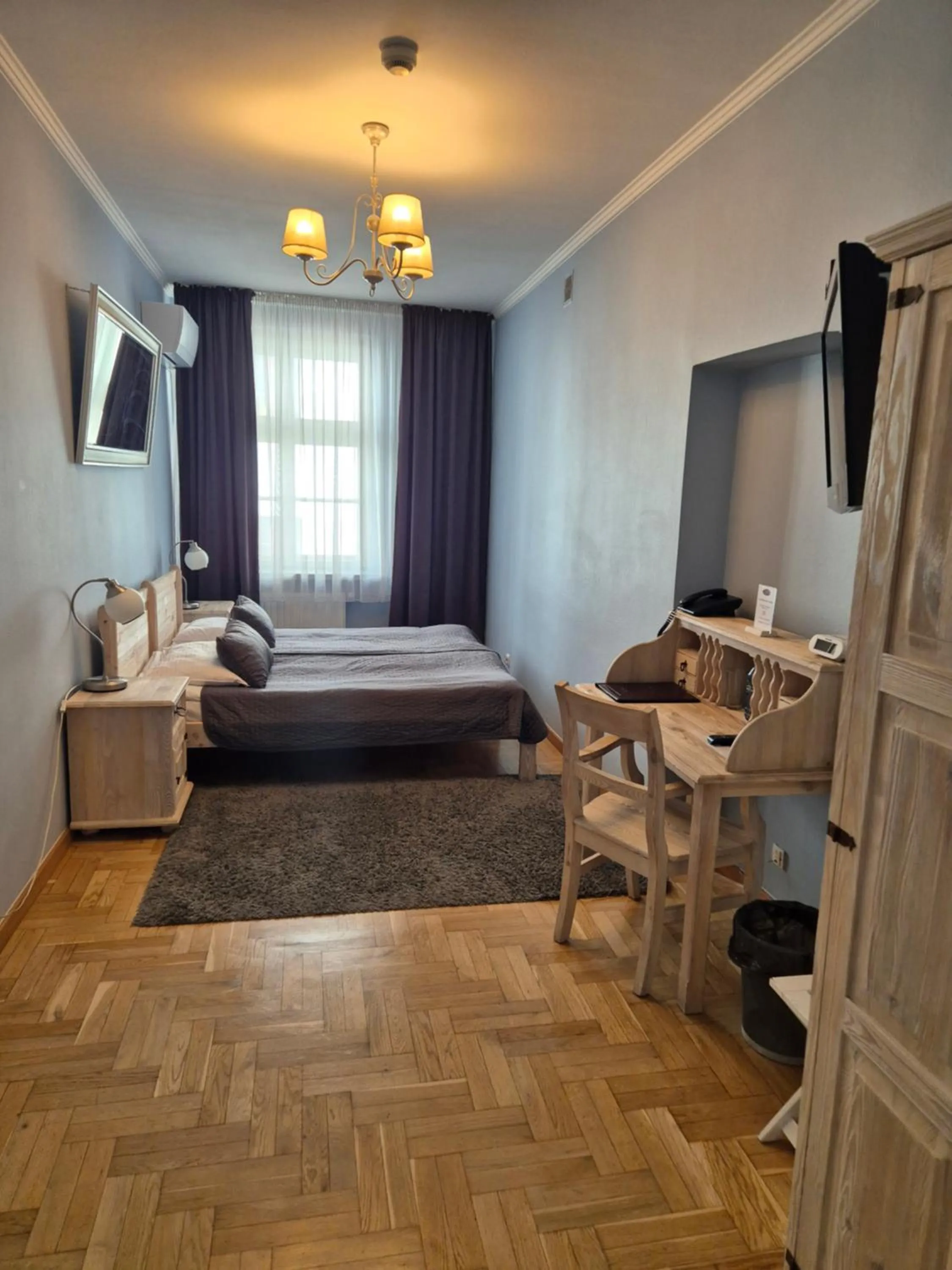 Bed in Hotel Mikołaj