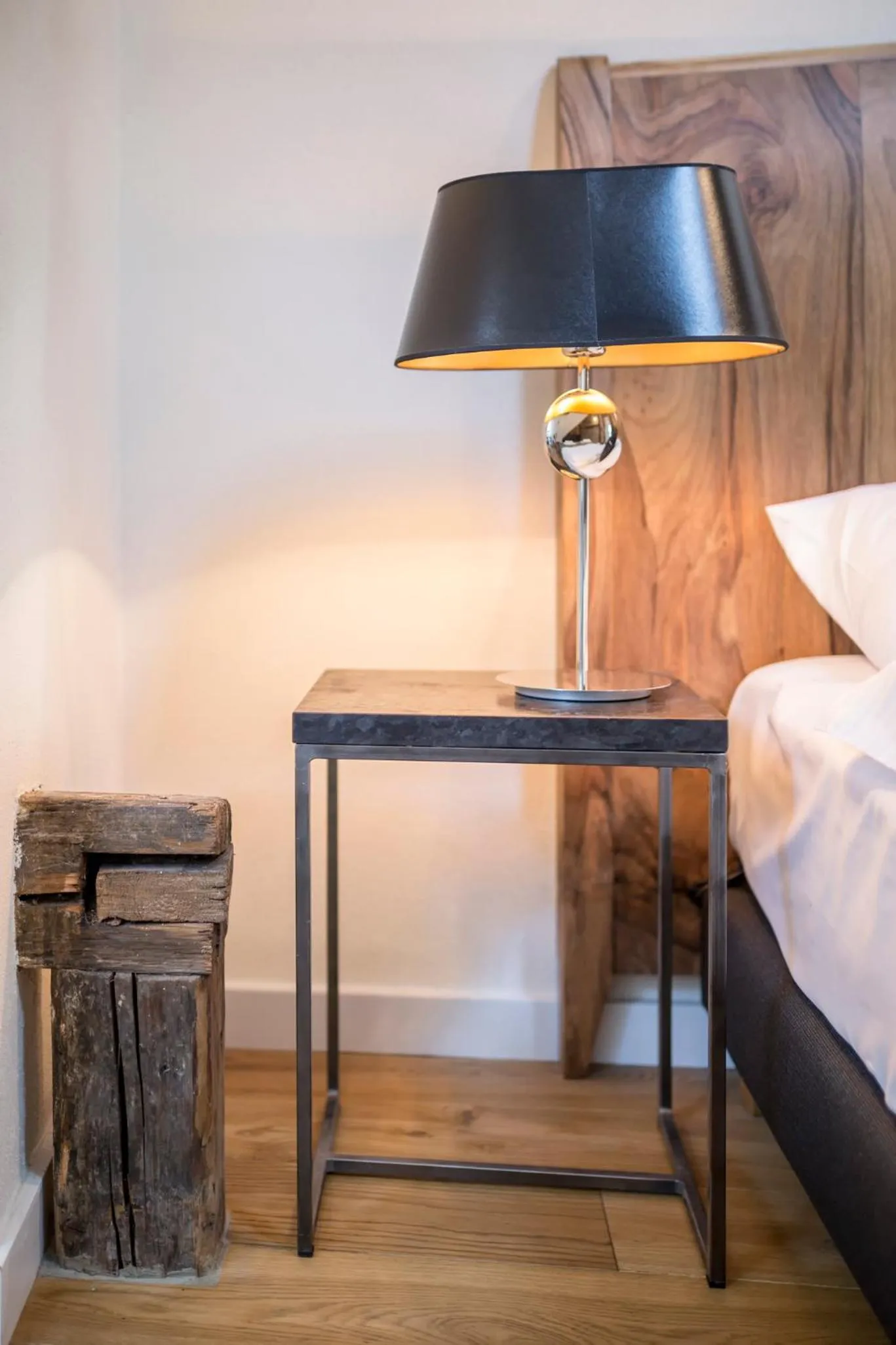 Decorative detail, Bed in Antique Apartments Plac Szczepański