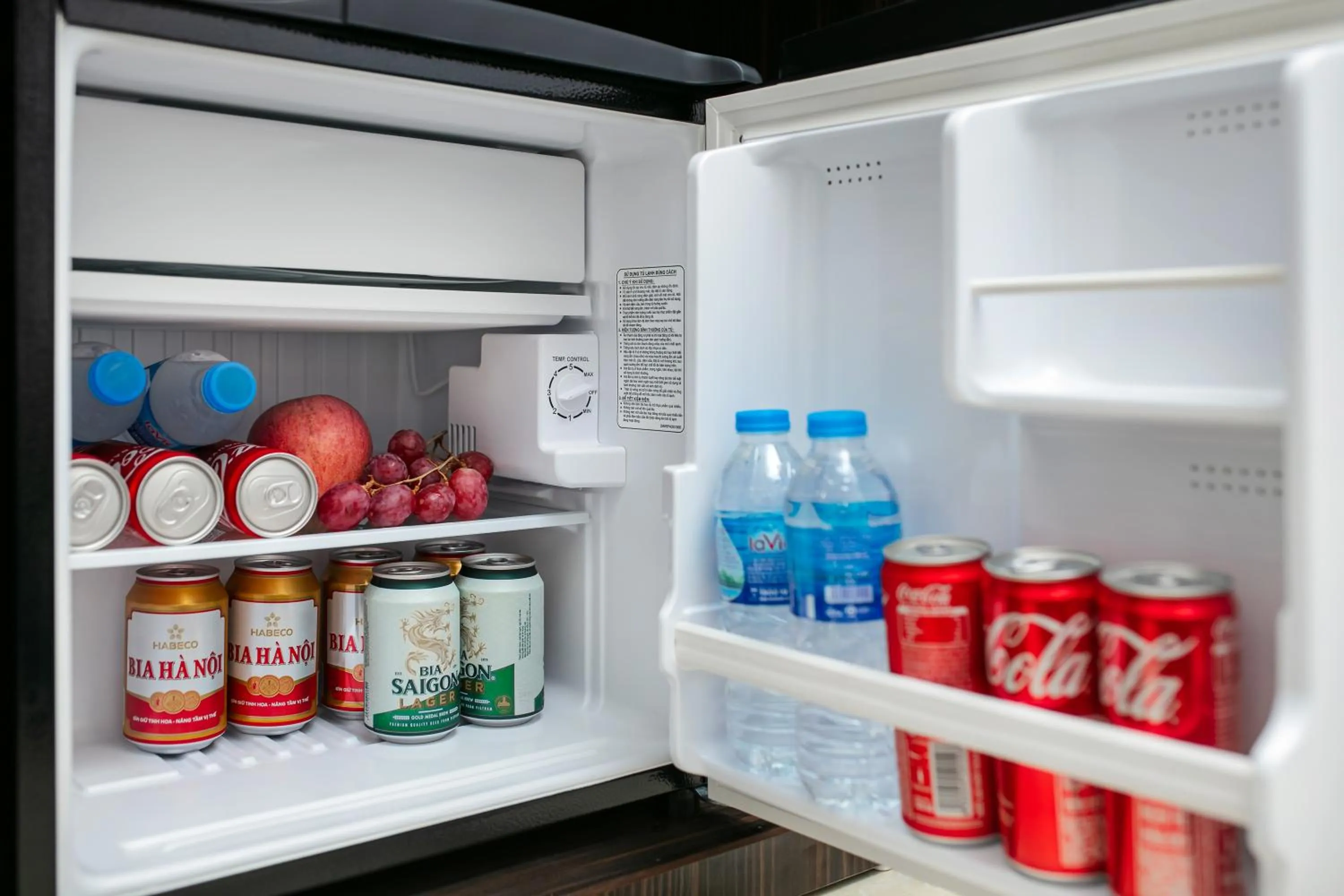 minibar in Hanoi Airport Suites Hostel & Travel