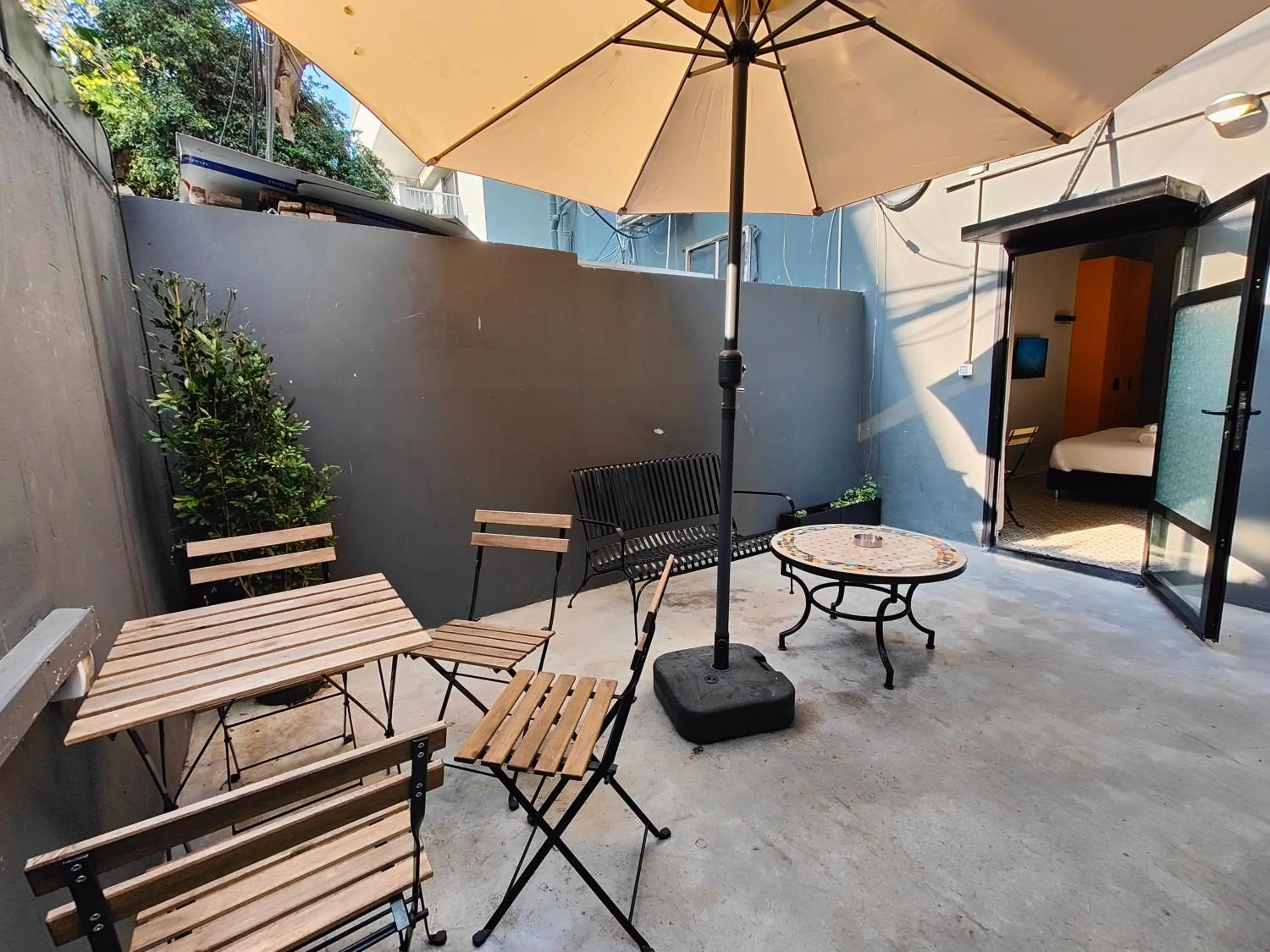 Balcony/Terrace in Levinski Market Hotel