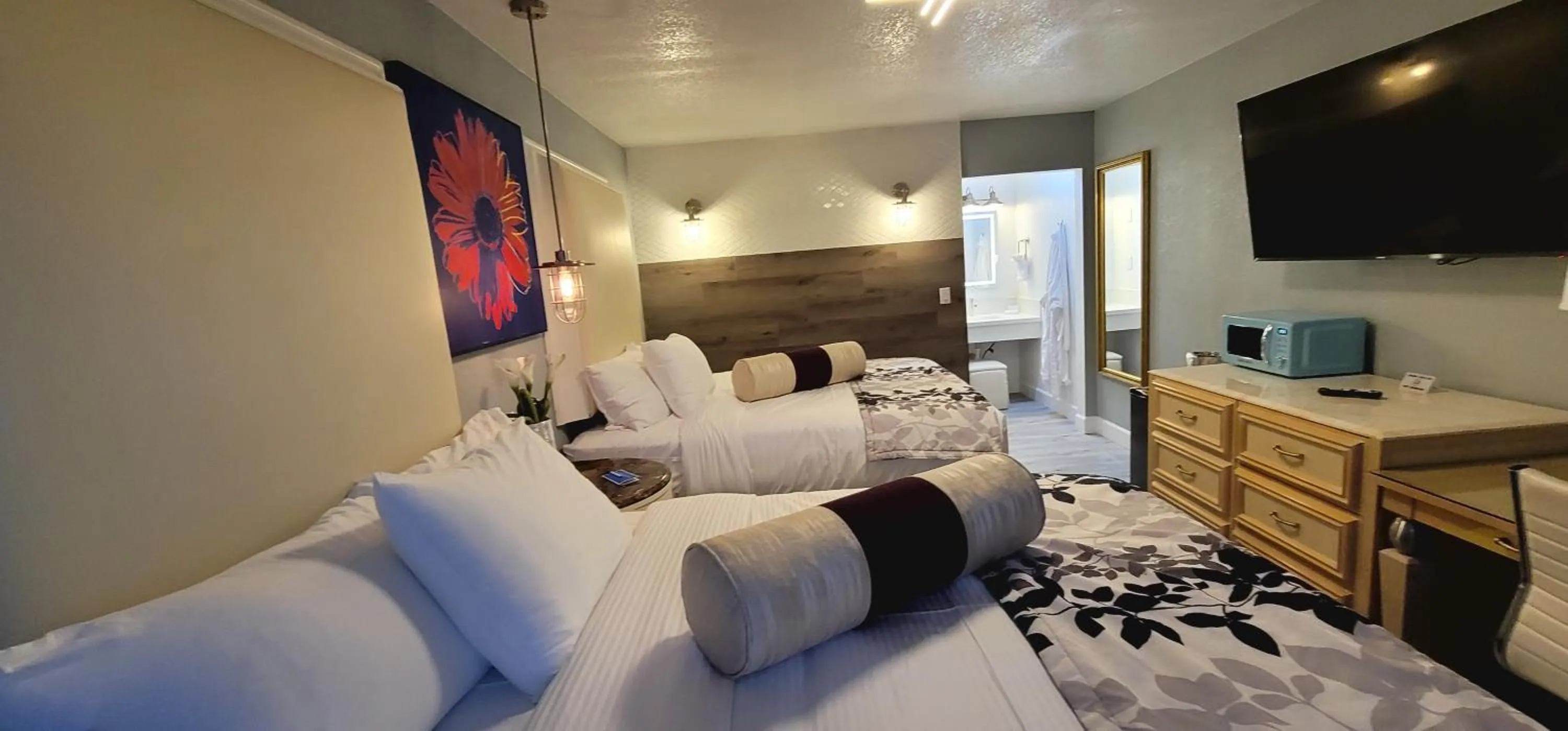 TV and multimedia, Bed in Dragonfly Inn & Suites