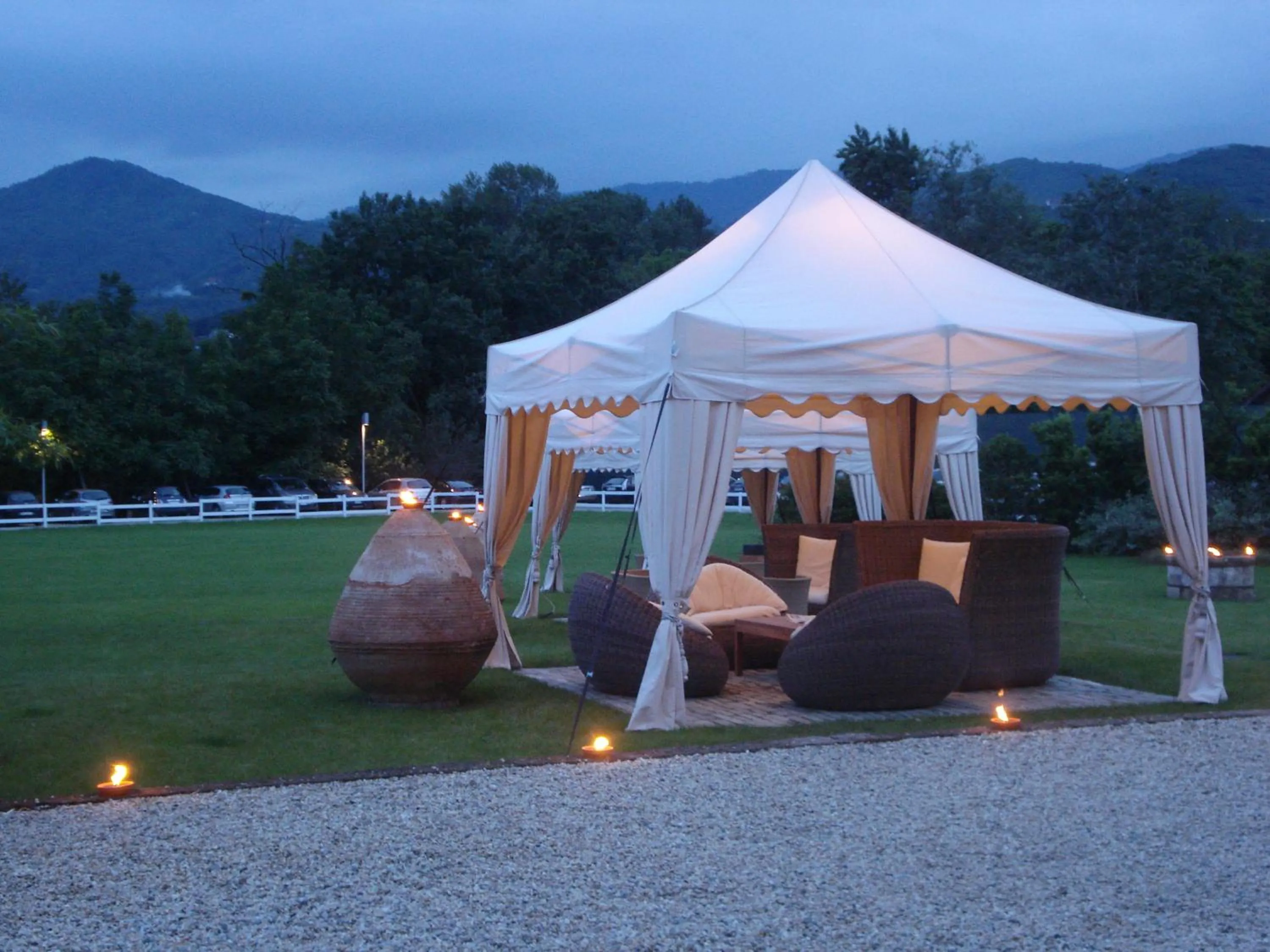 Patio in Hotel Barrage