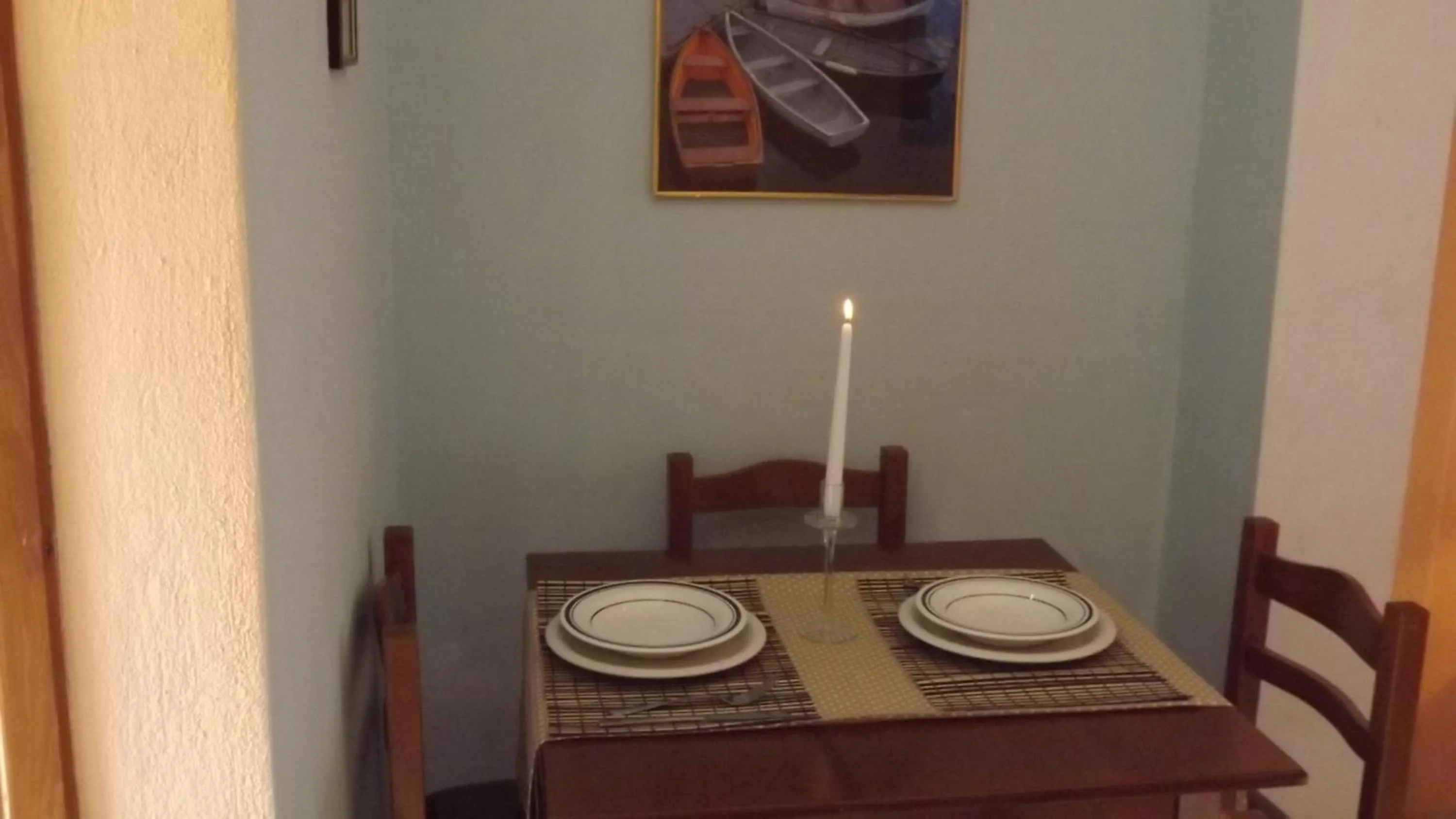 Dining area in Pefka Studios & Apartments