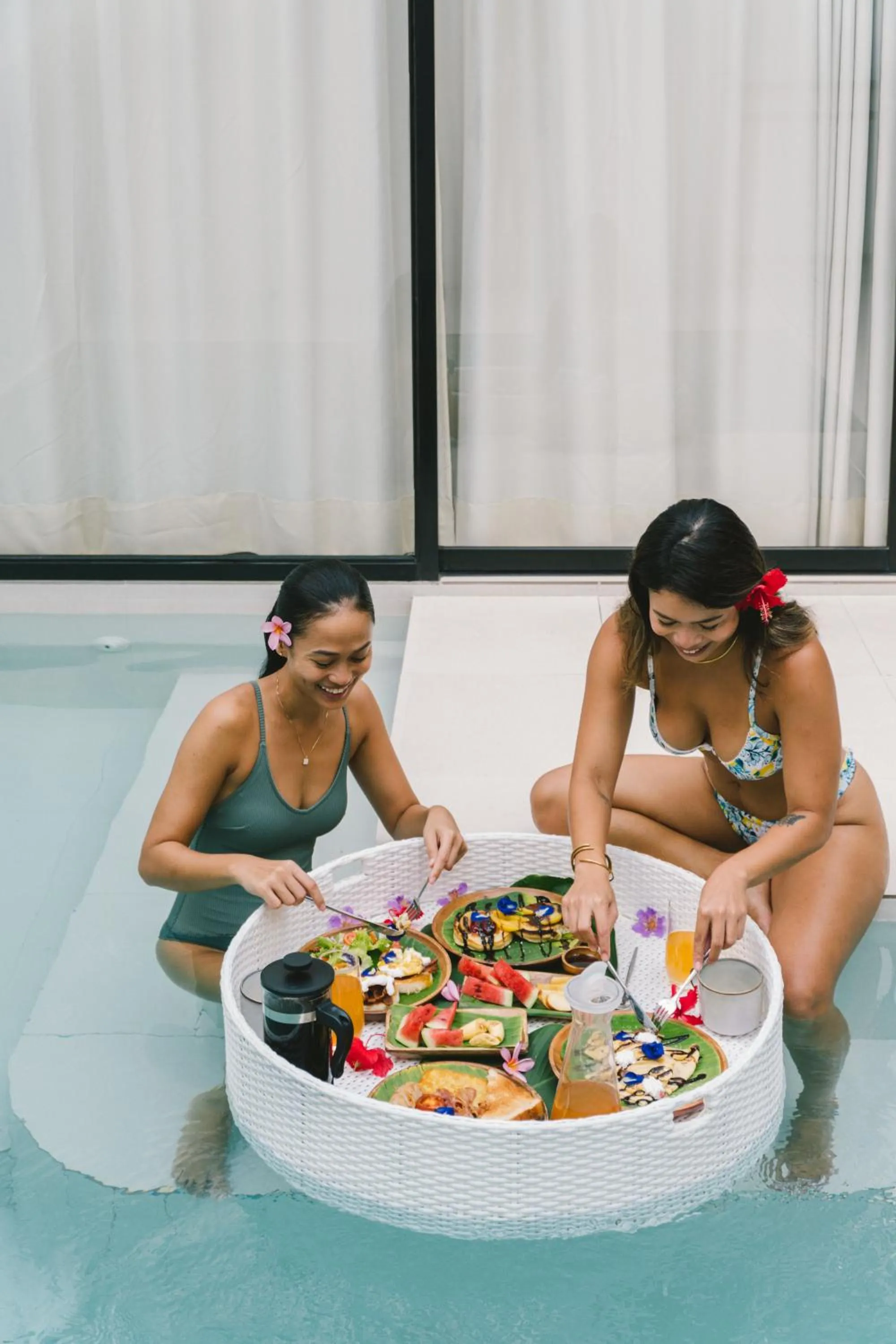 Pool view in Bahala Na Villas