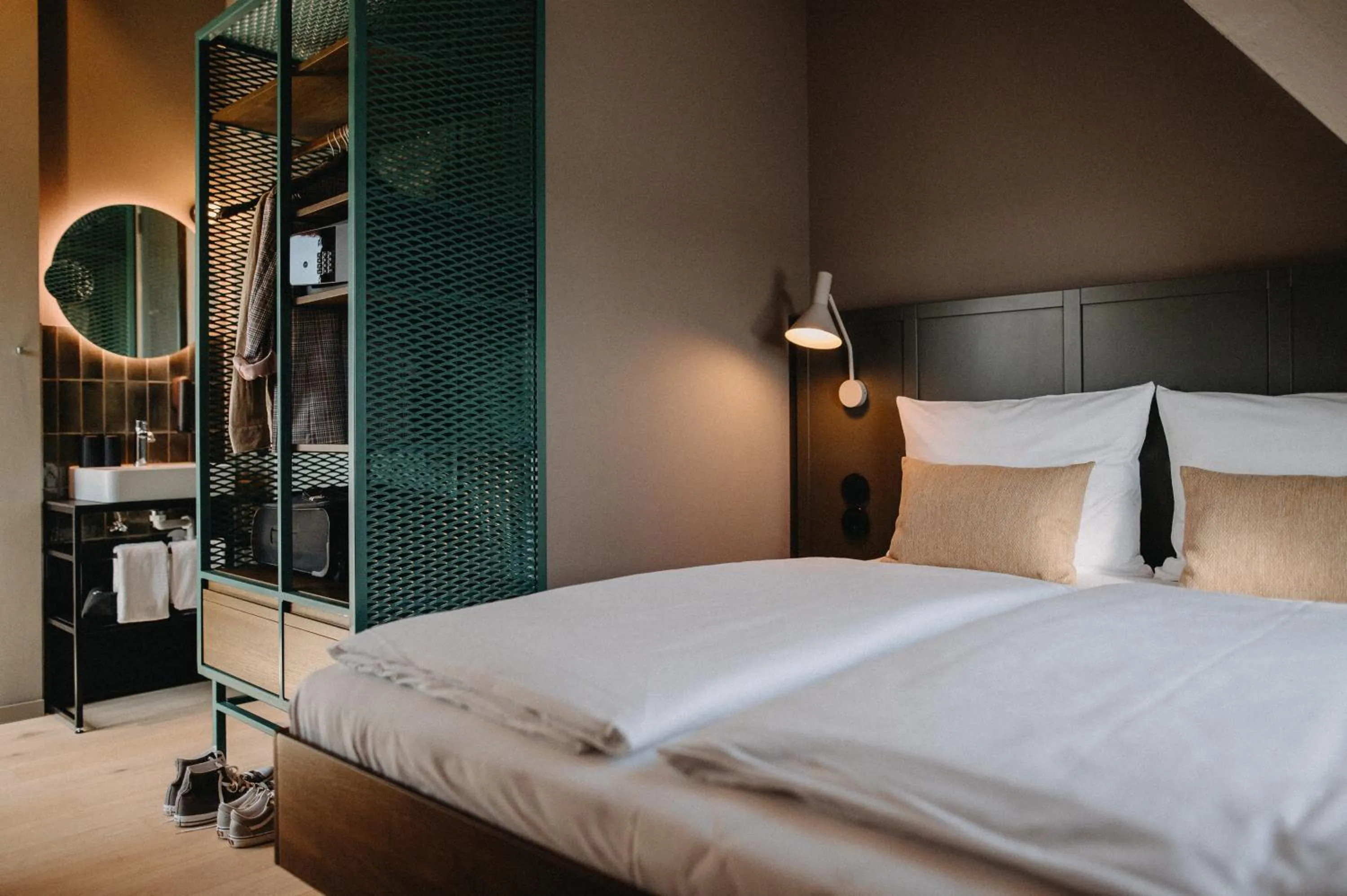 Bedroom, Bed in Südspeicher