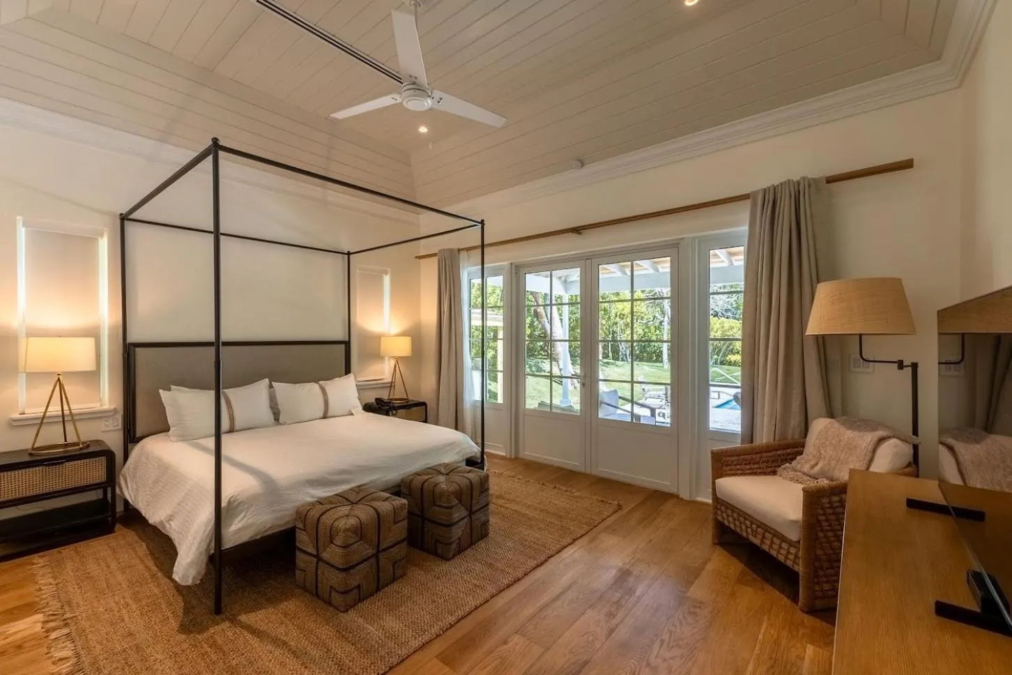 Bed in Pink Sands Resort