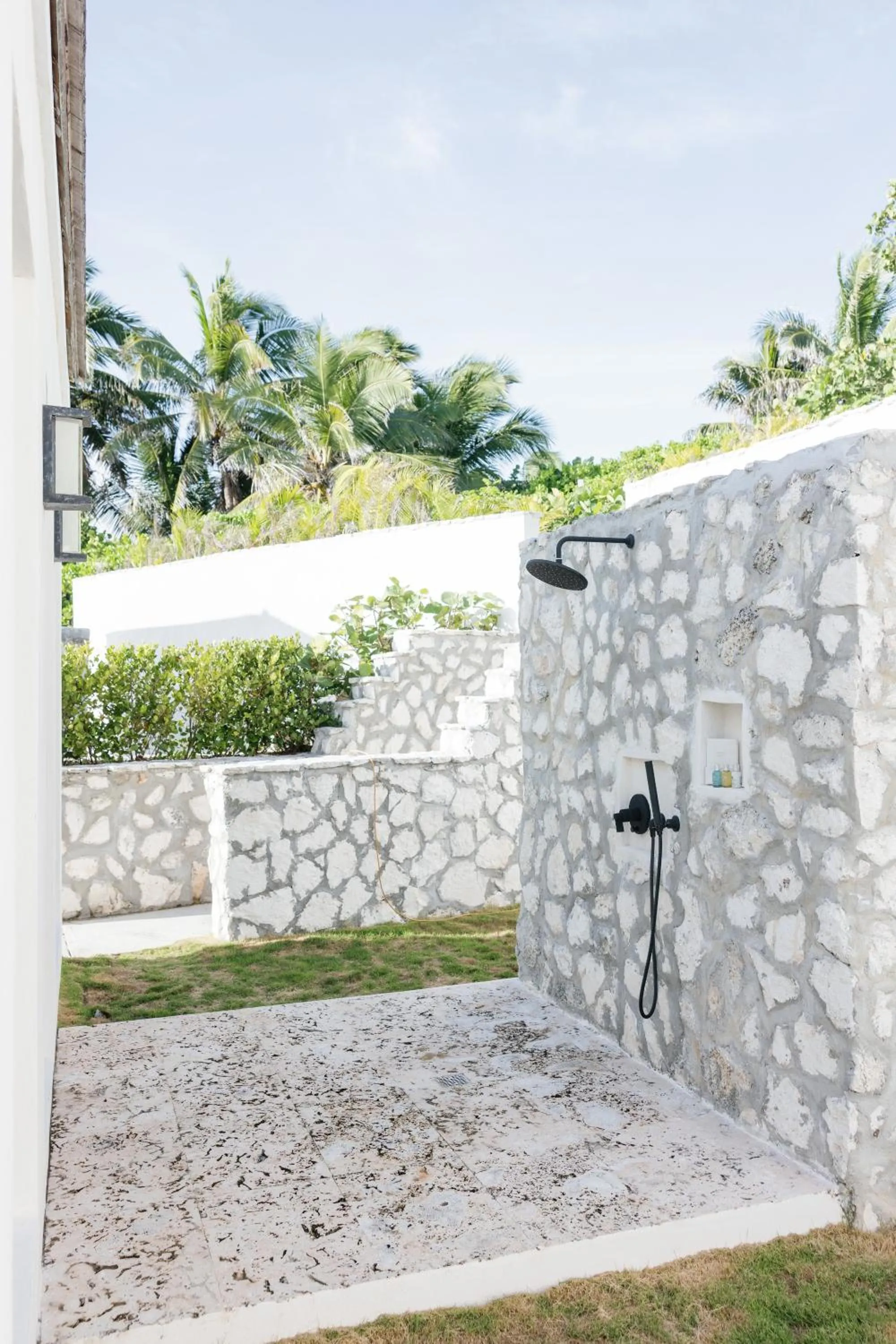 Shower in Pink Sands Resort