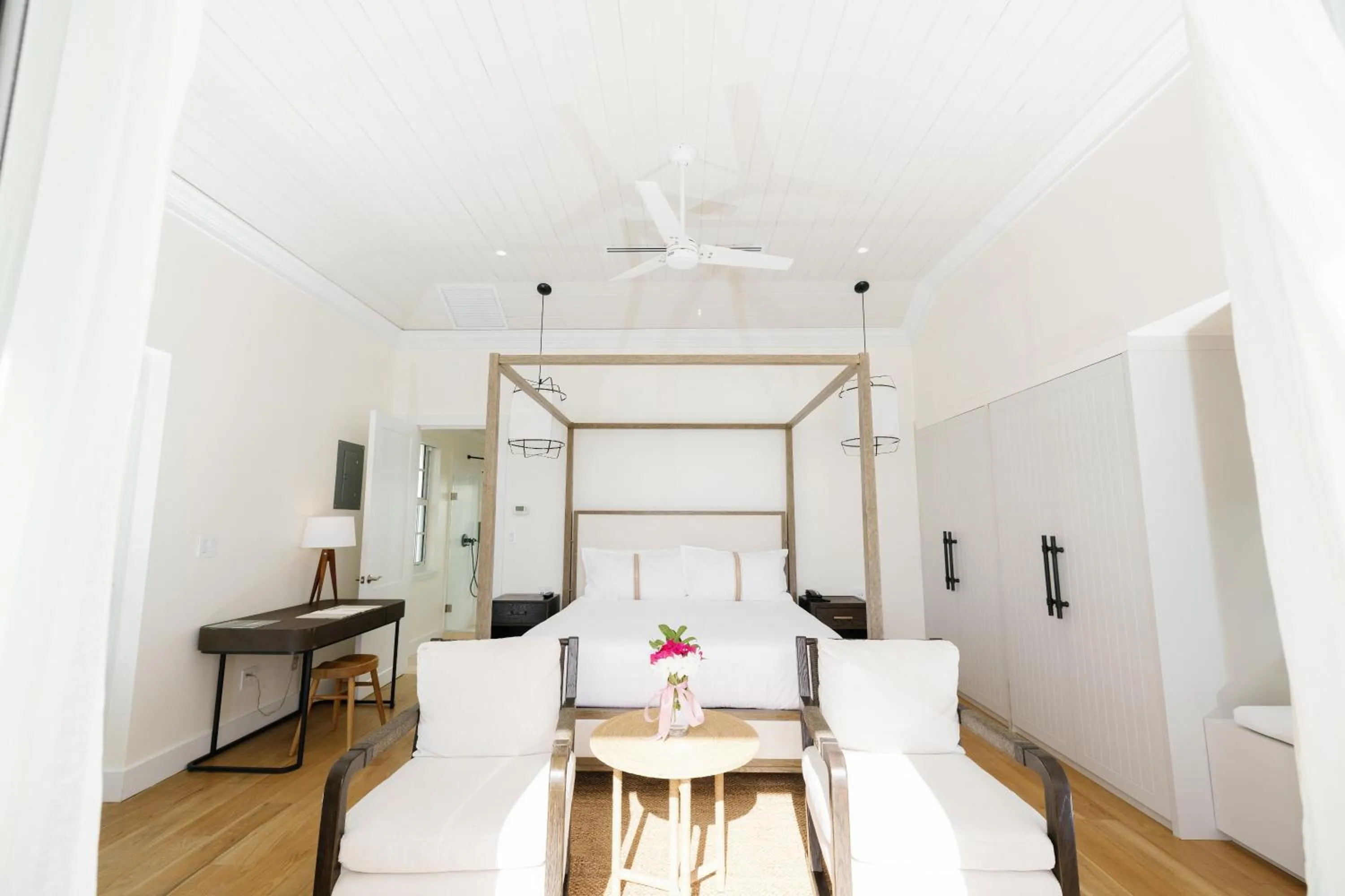 Bed in Pink Sands Resort