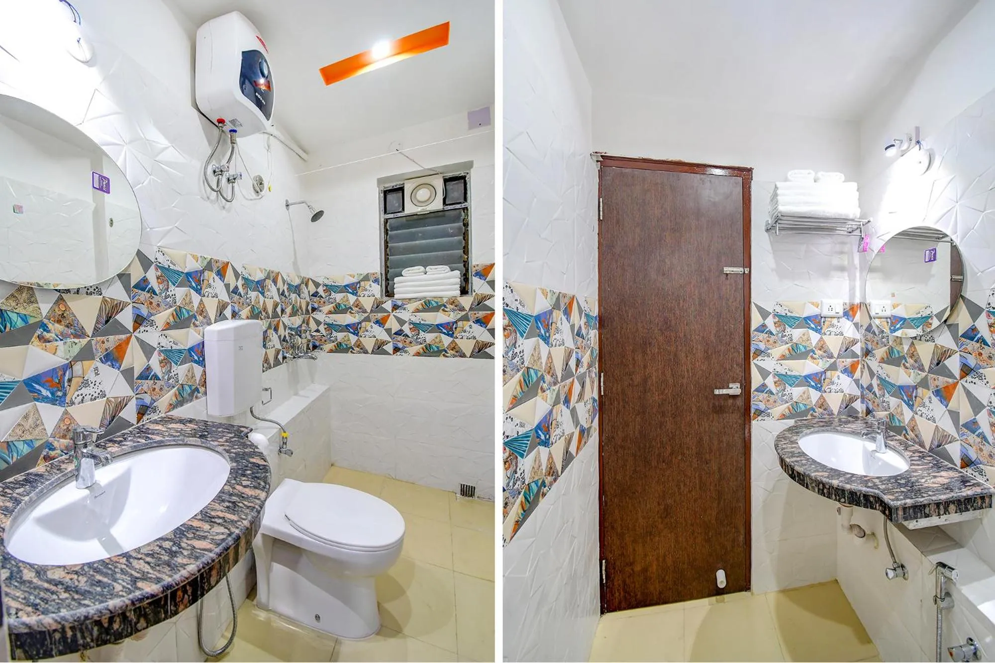 Bathroom in FabHotel Anchorage Inn - Nr Axis Mall