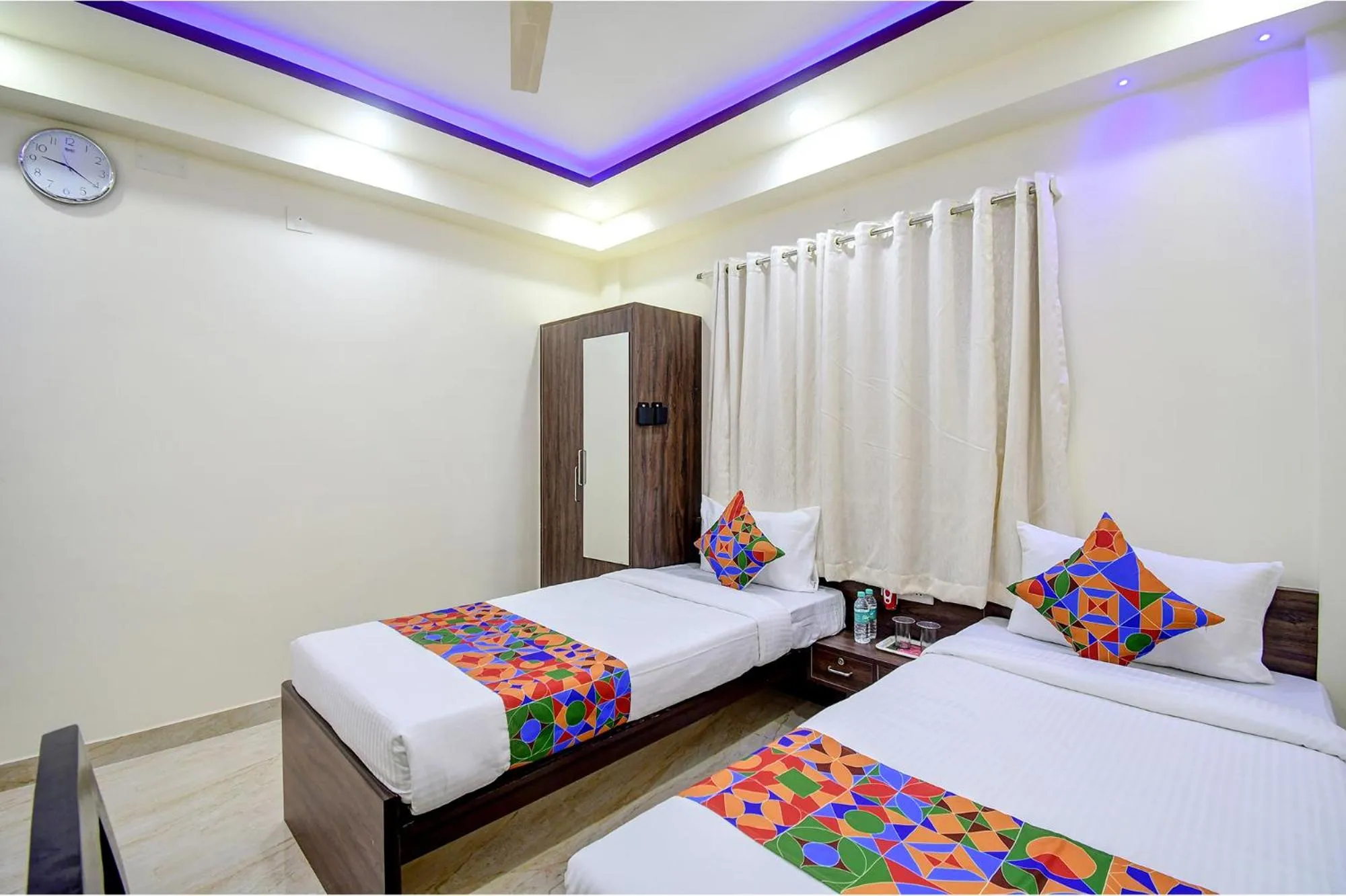 Bedroom, Bed in FabHotel Anchorage Inn - Nr Axis Mall