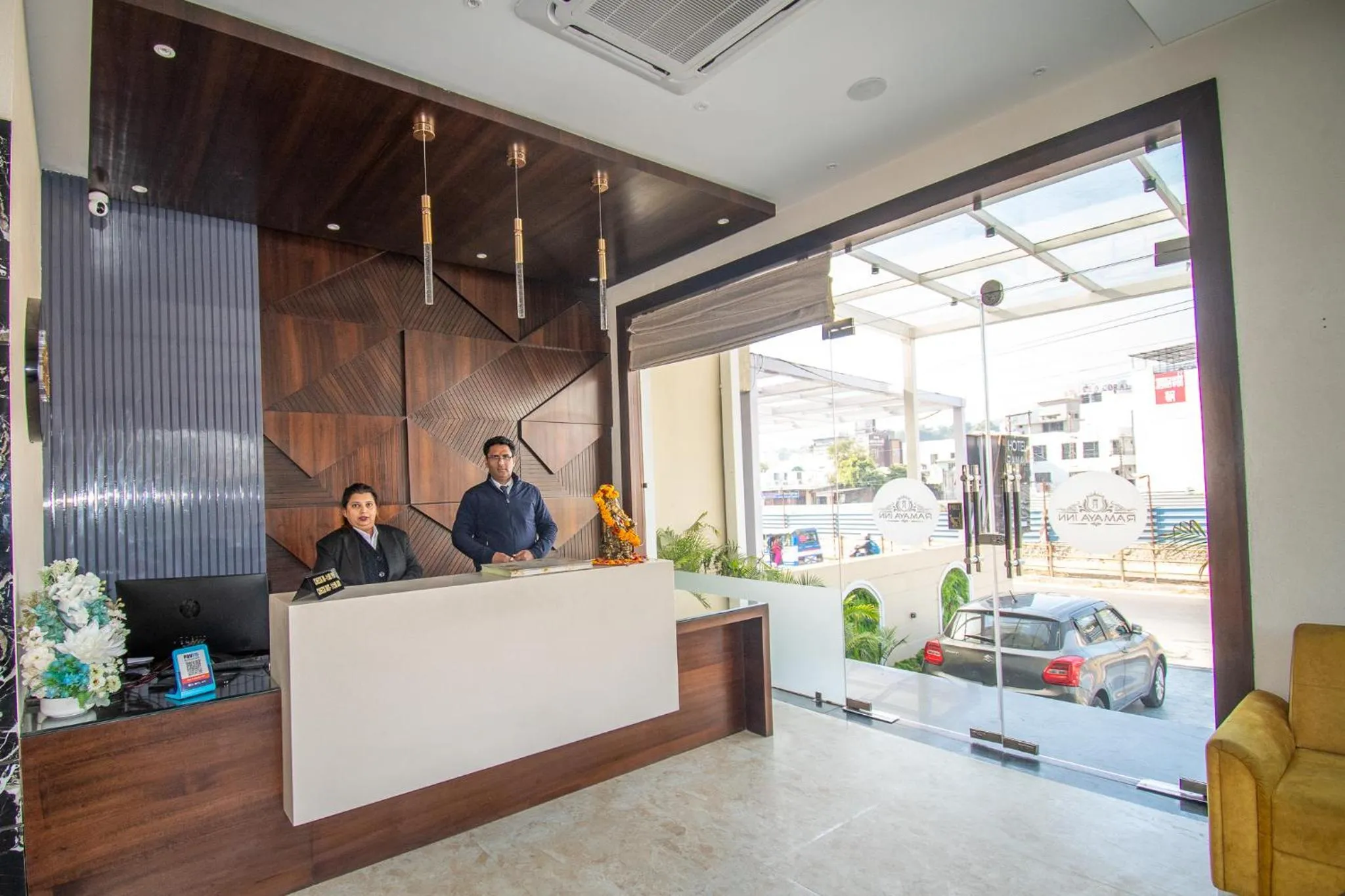 Lobby or reception in Hotel Ramaya Inn