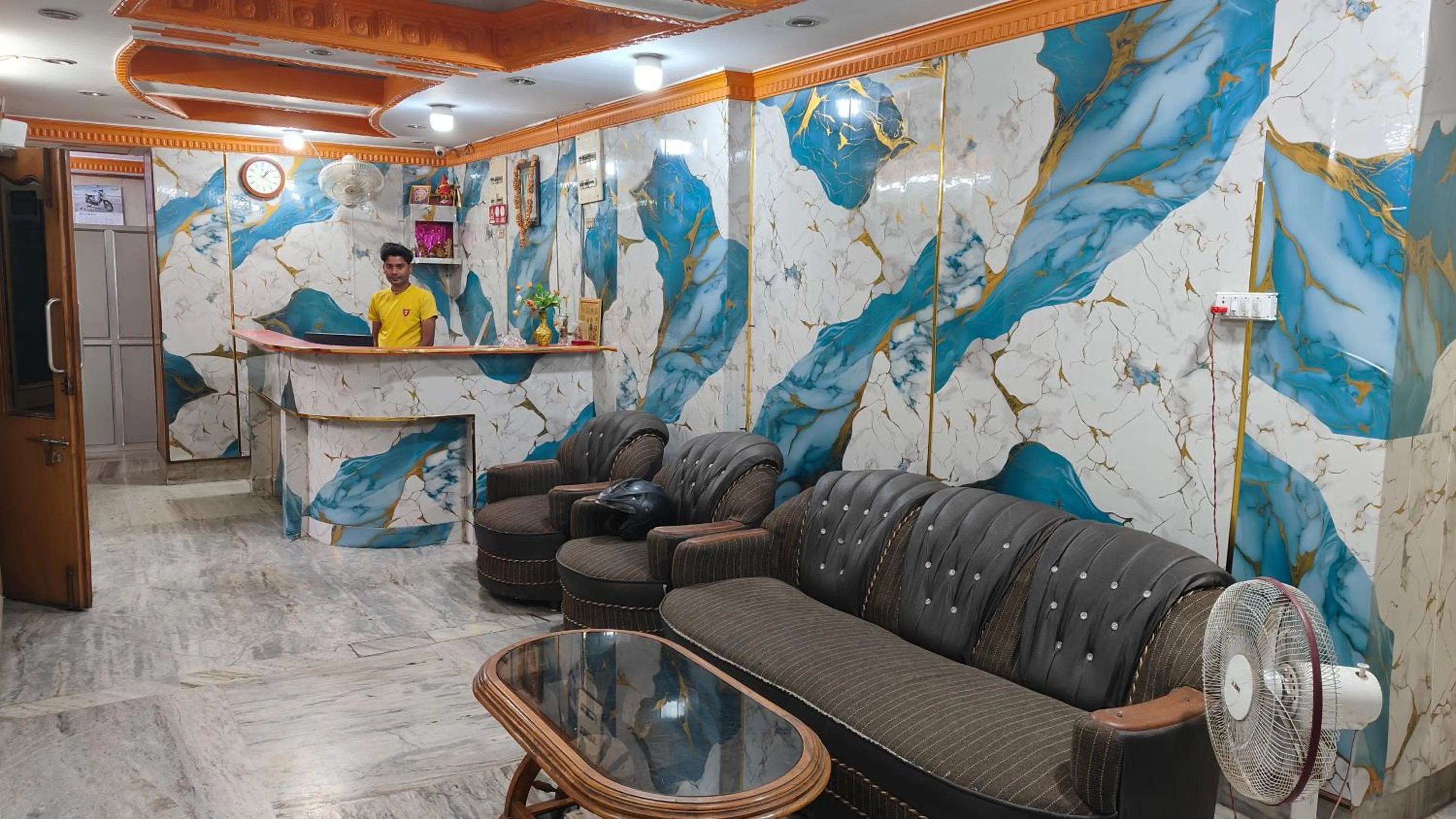 Text overlay in Hotel Aditya Palace