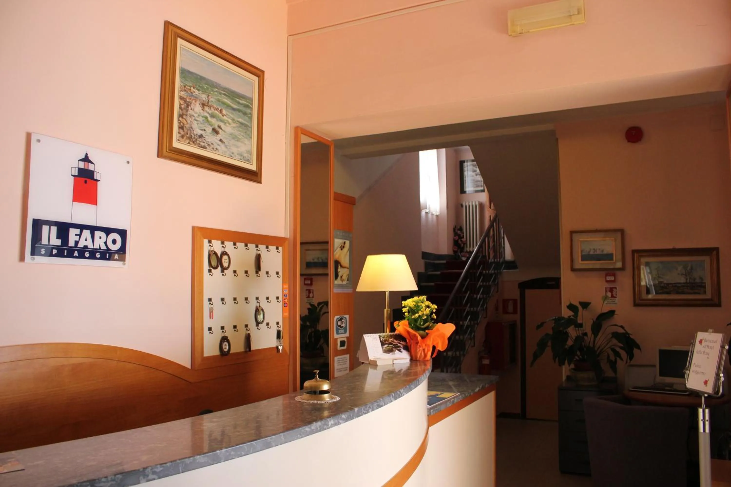 Lobby or reception in Hotel Delle Rose
