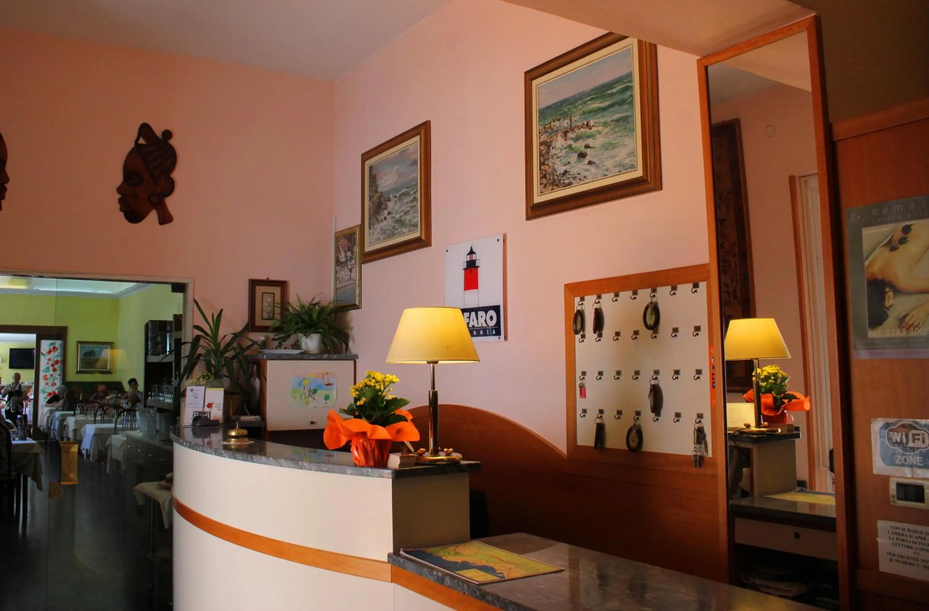 Lobby or reception in Hotel Delle Rose