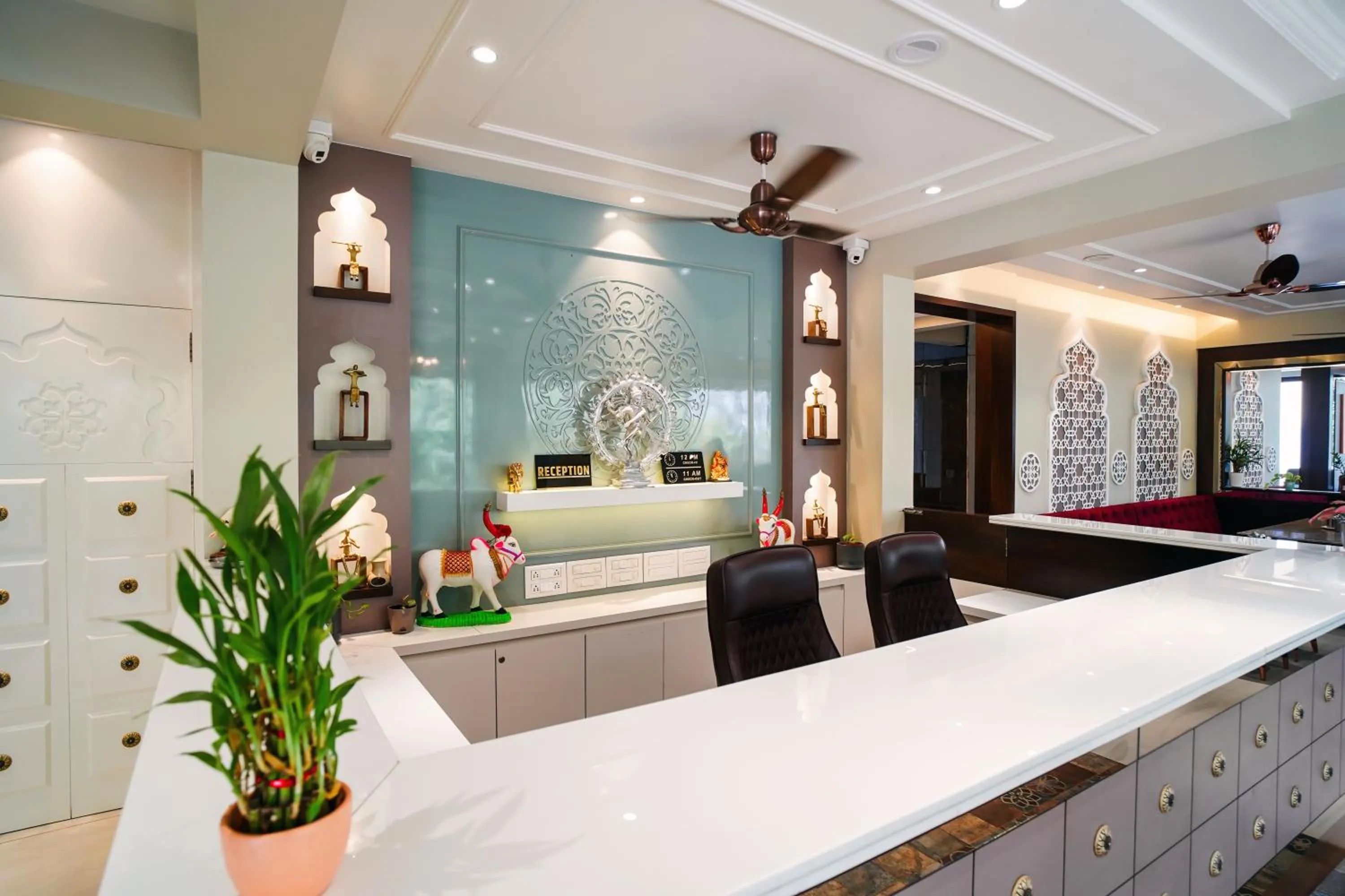 Lobby or reception in VIRASAT RESORT