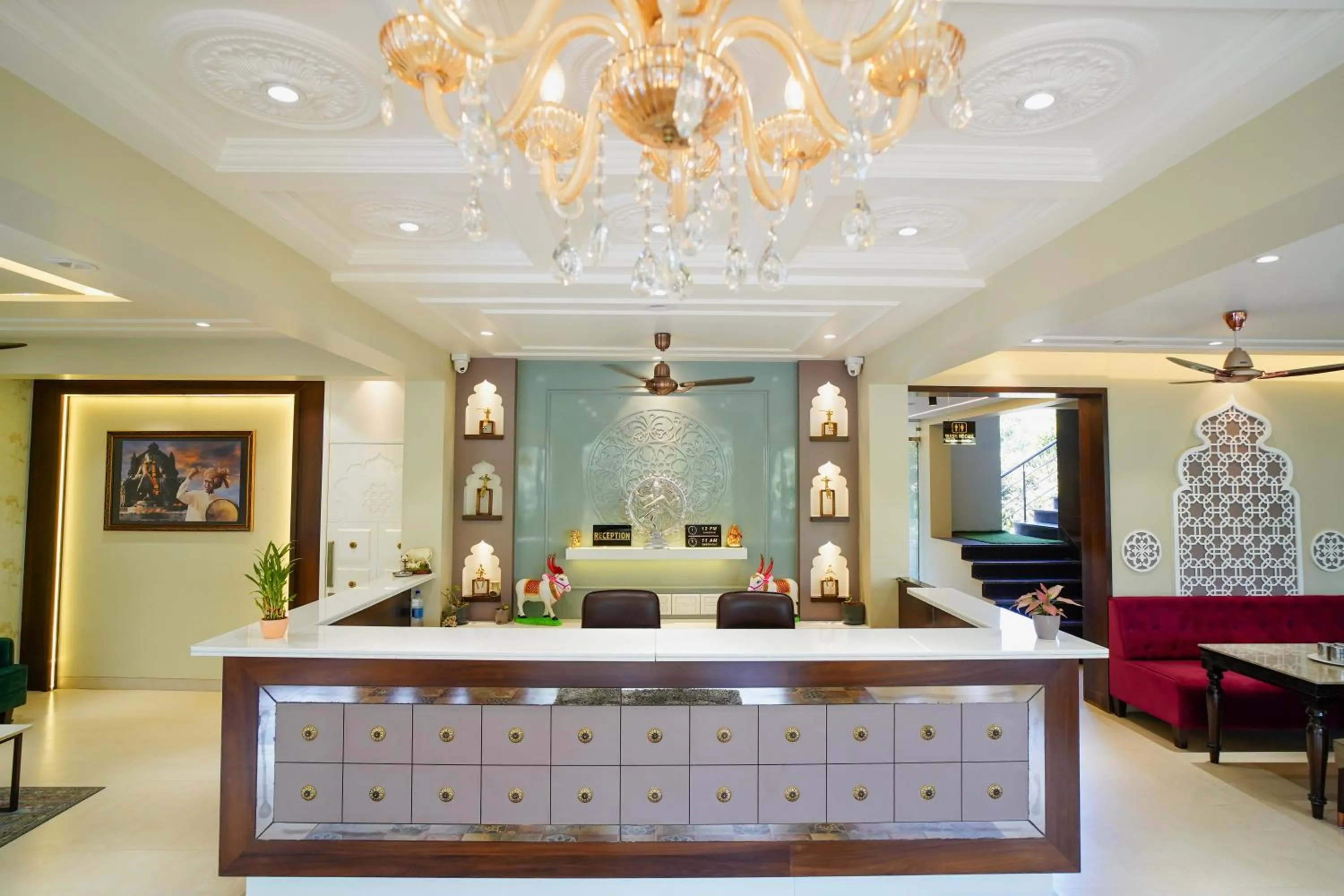 Lobby or reception in VIRASAT RESORT