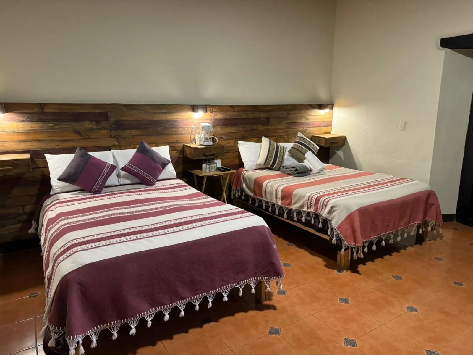 Bed in Arte Sano Hotel San Cristobal