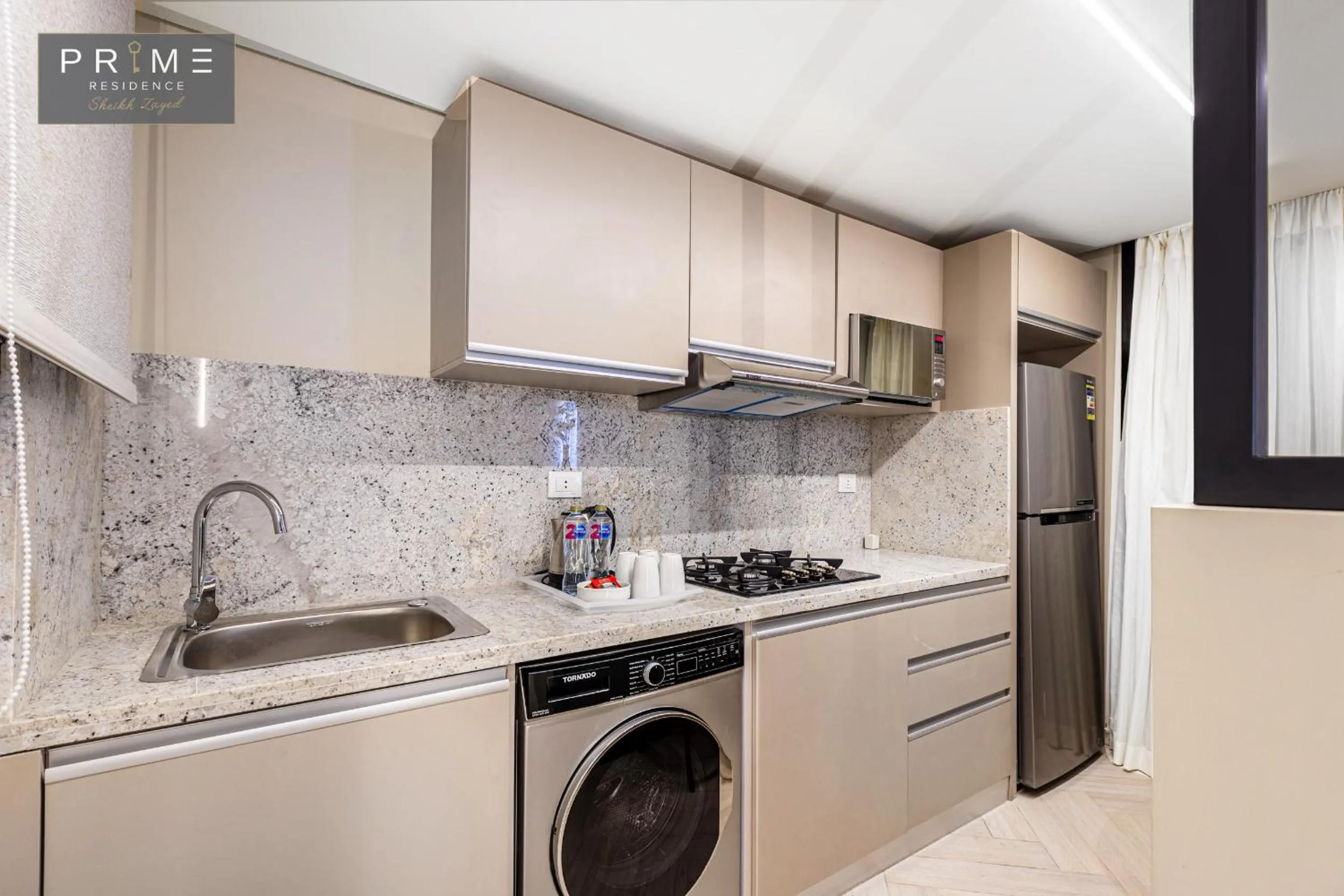 Kitchen or kitchenette in Prime Residence Sheikh Zayed