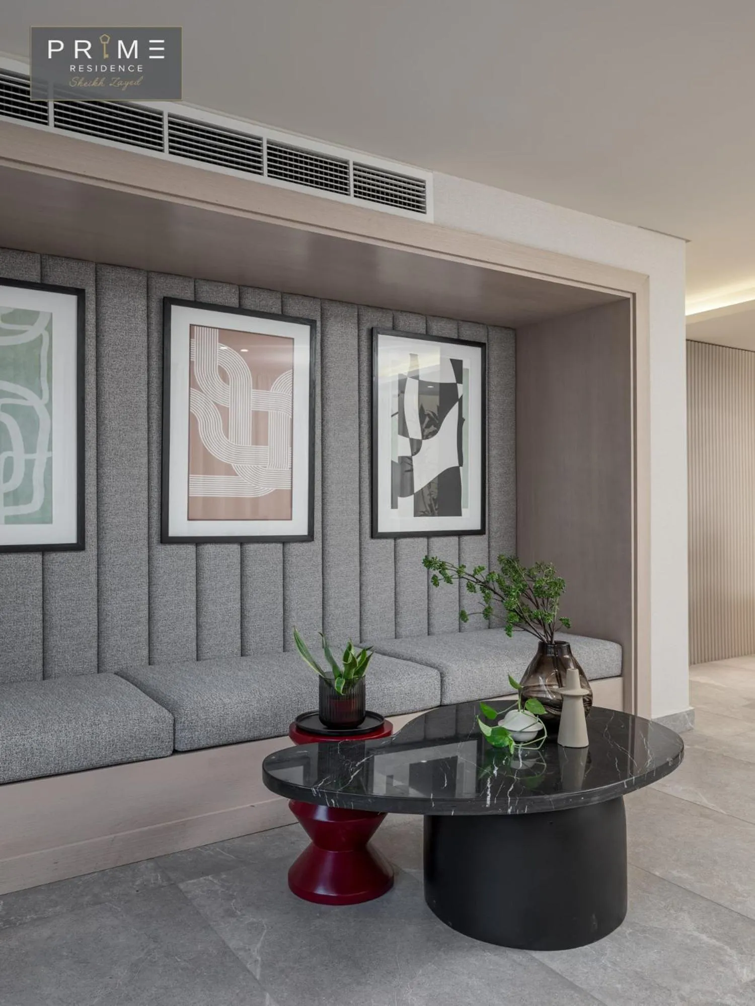 Lobby or reception in Prime Residence Sheikh Zayed