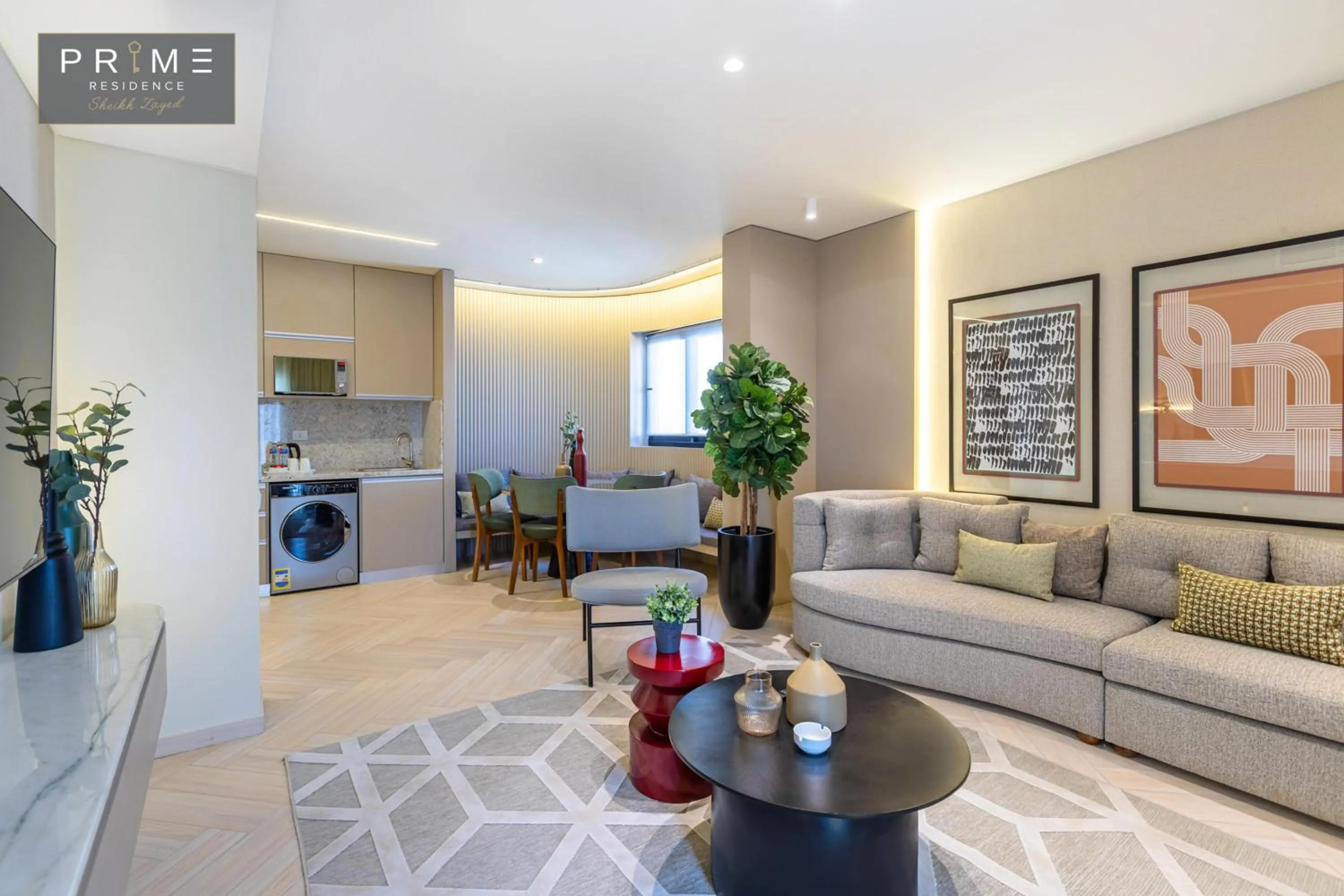 Lobby or reception in Prime Residence Sheikh Zayed