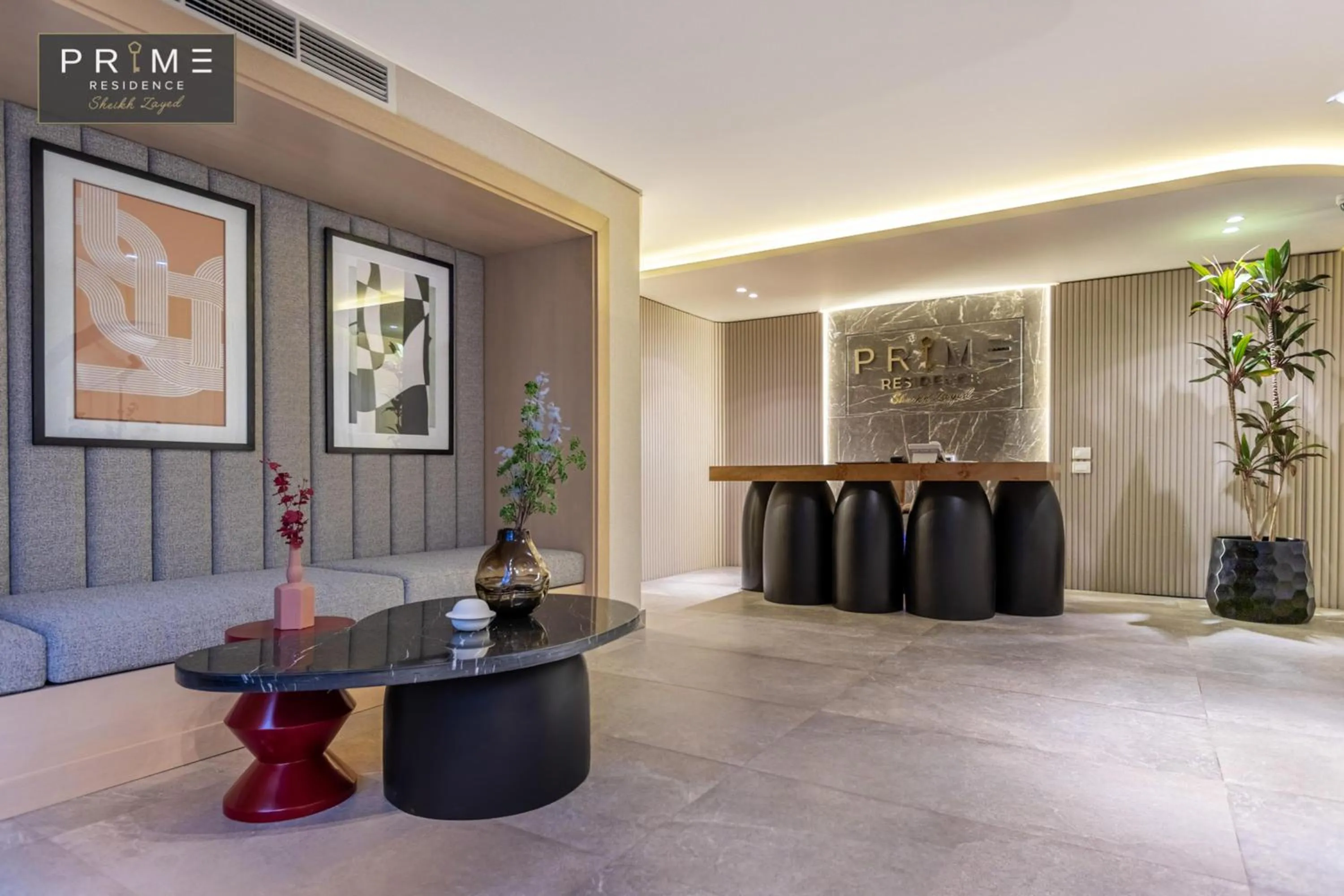 Lobby or reception in Prime Residence Sheikh Zayed