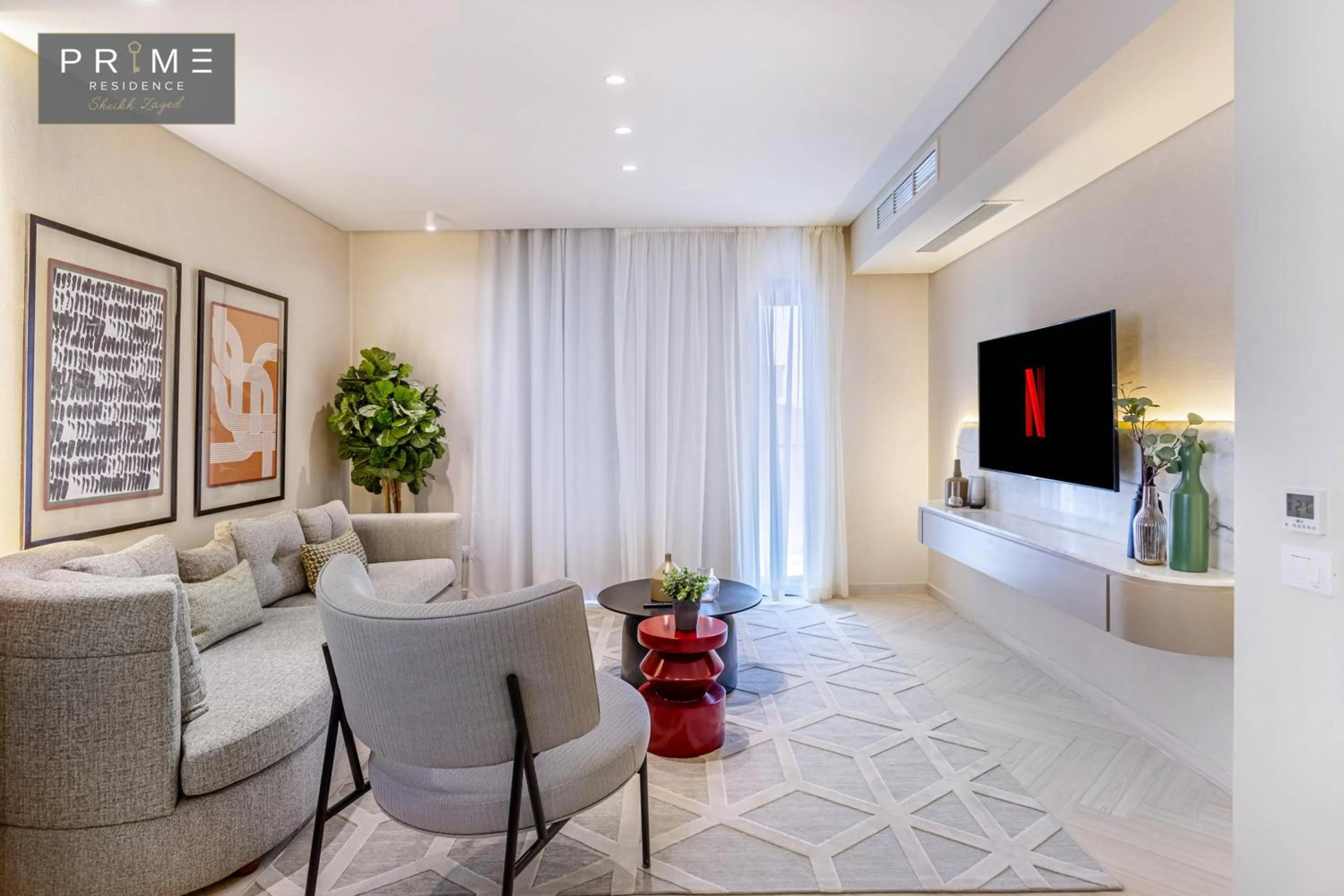 Lobby or reception in Prime Residence Sheikh Zayed