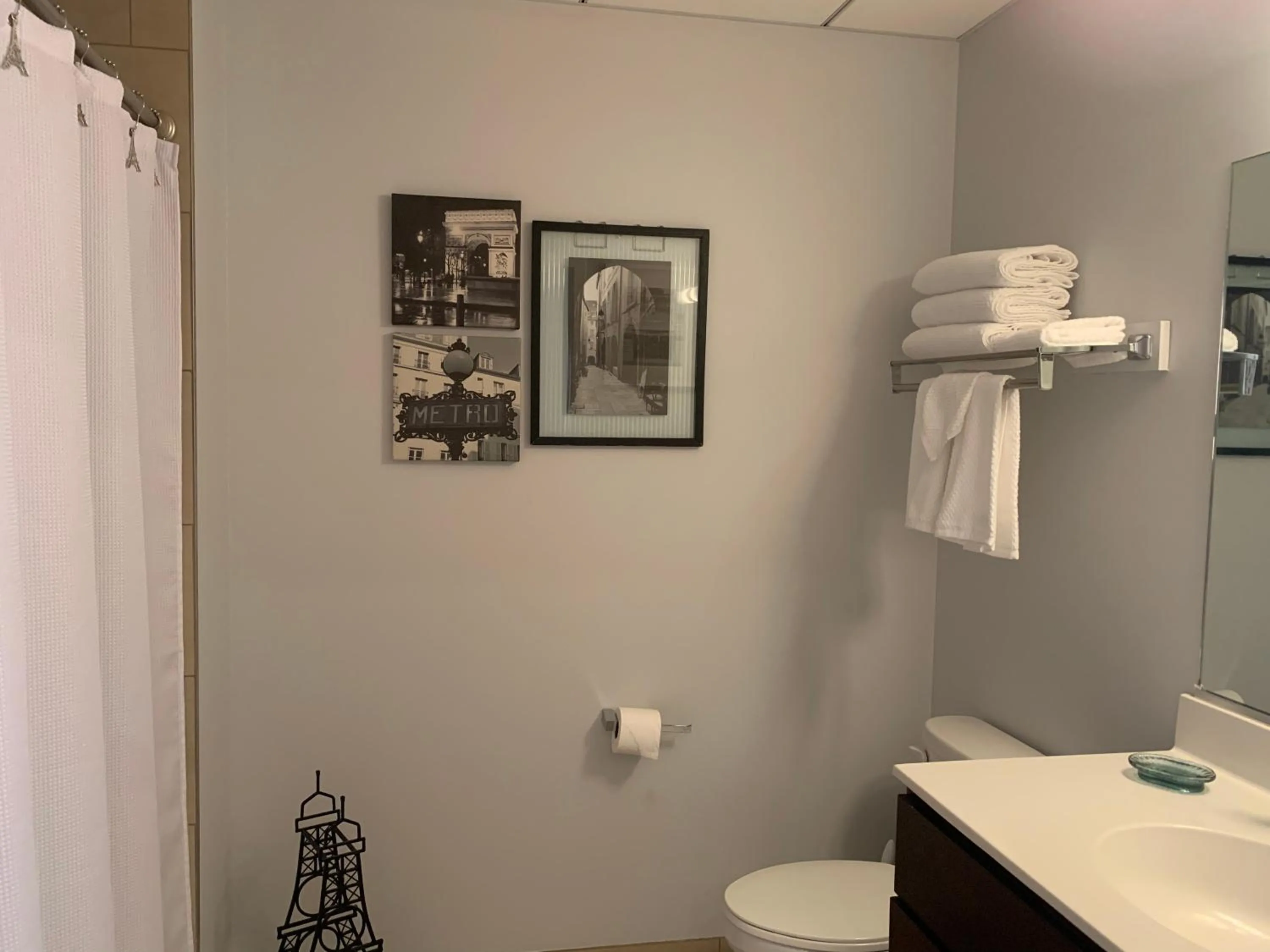 Bathroom in Luxéry Stay Chicago - Themed Units! Close to Downtown, McCormick Place & Wintrust Arena