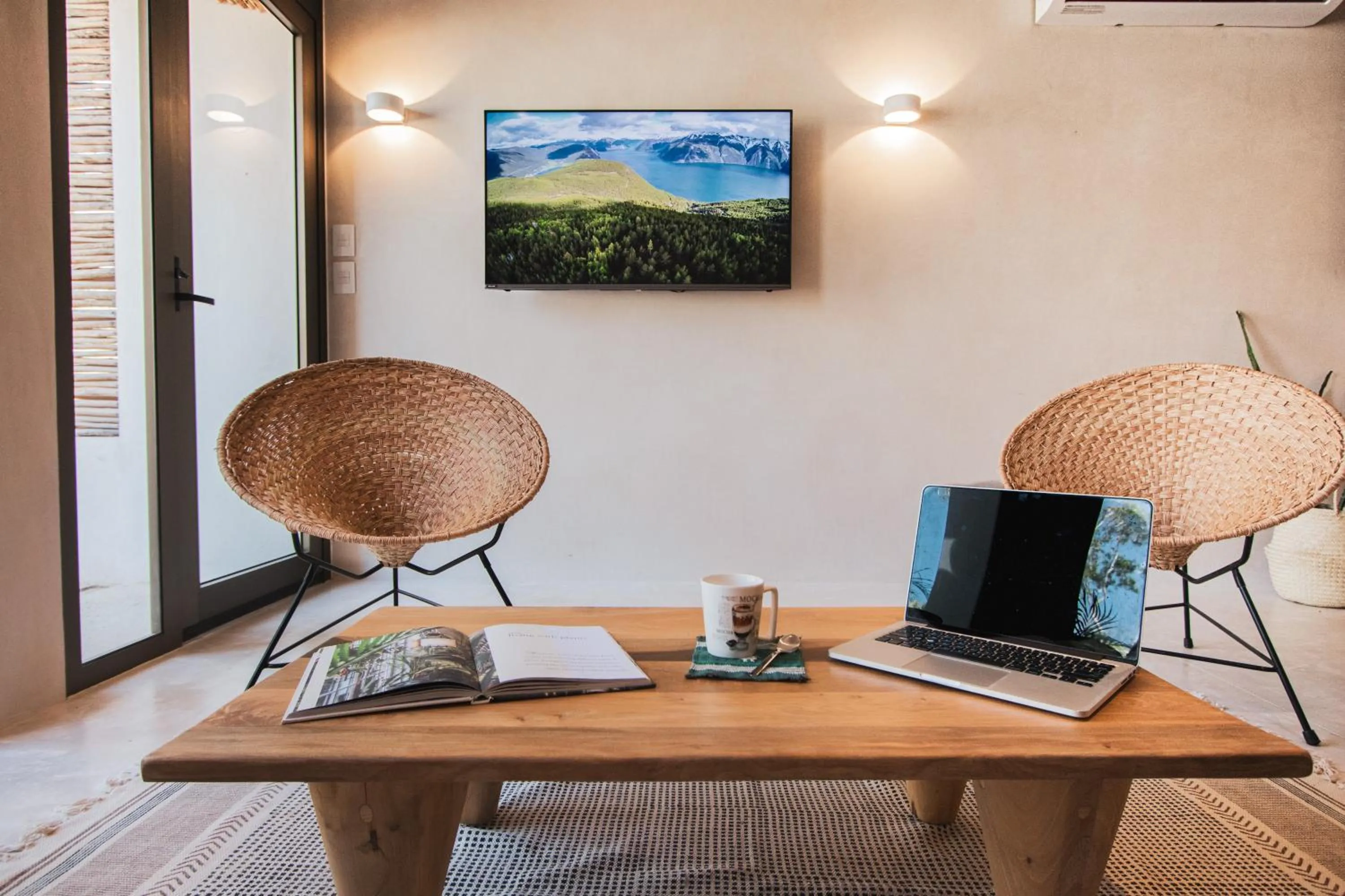 TV and multimedia in Spacious 2BR apt · Wide balcony w/tub & Yoga deck