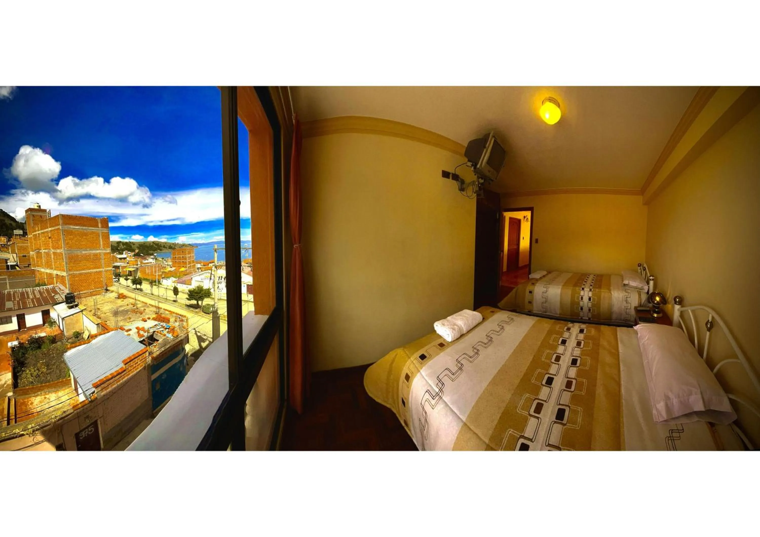 View (from property/room), Bed in HOTEL WENDY MAR