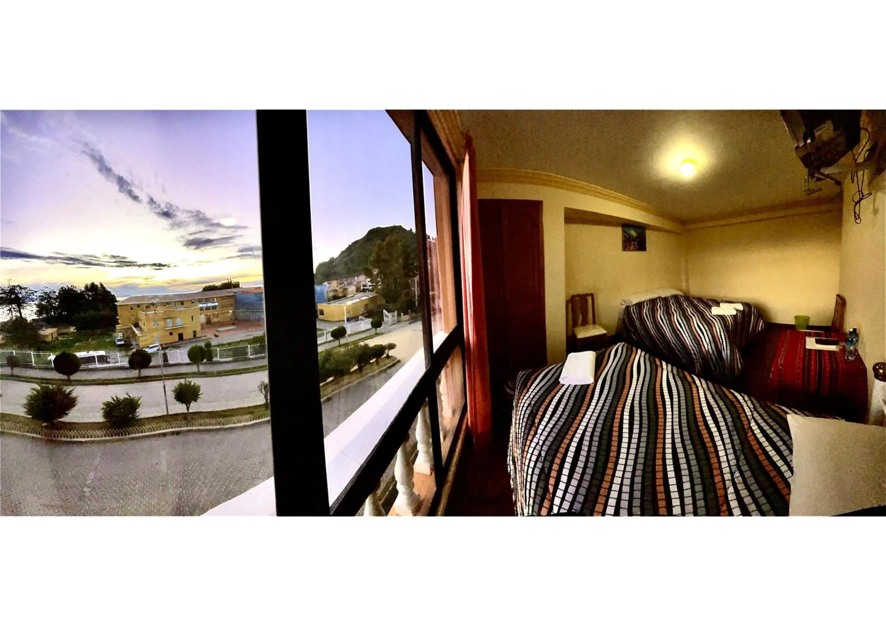 View (from property/room), Bed in HOTEL WENDY MAR