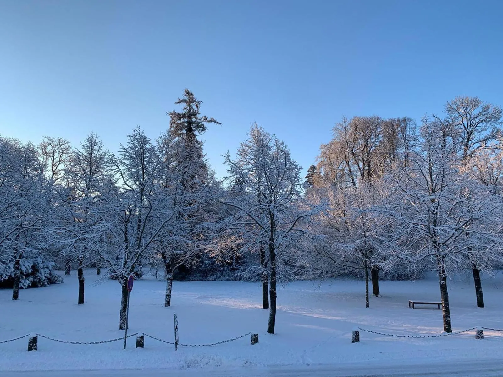 Winter in Hotel am Theater
