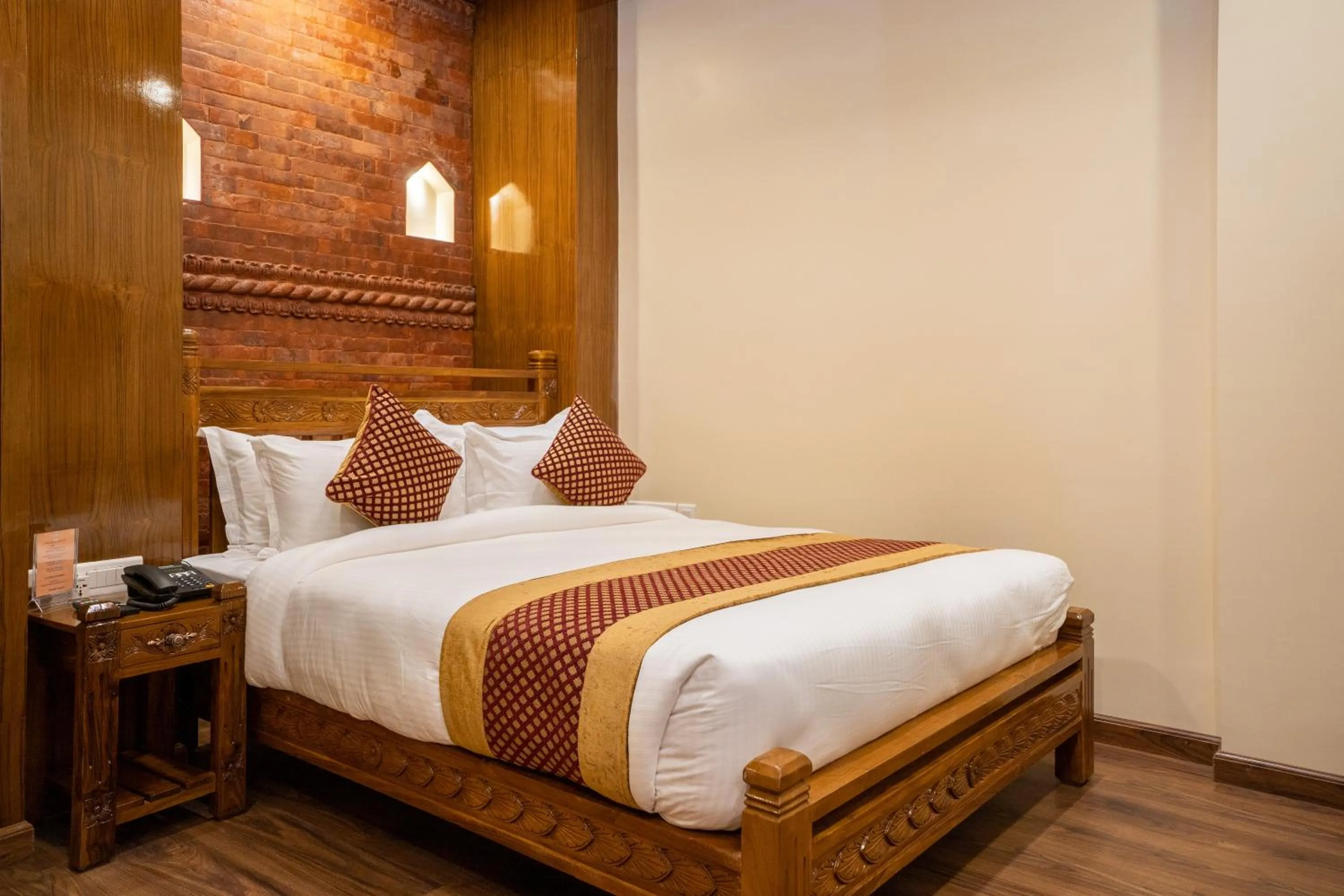 Bed in Surya Heritage Hotel