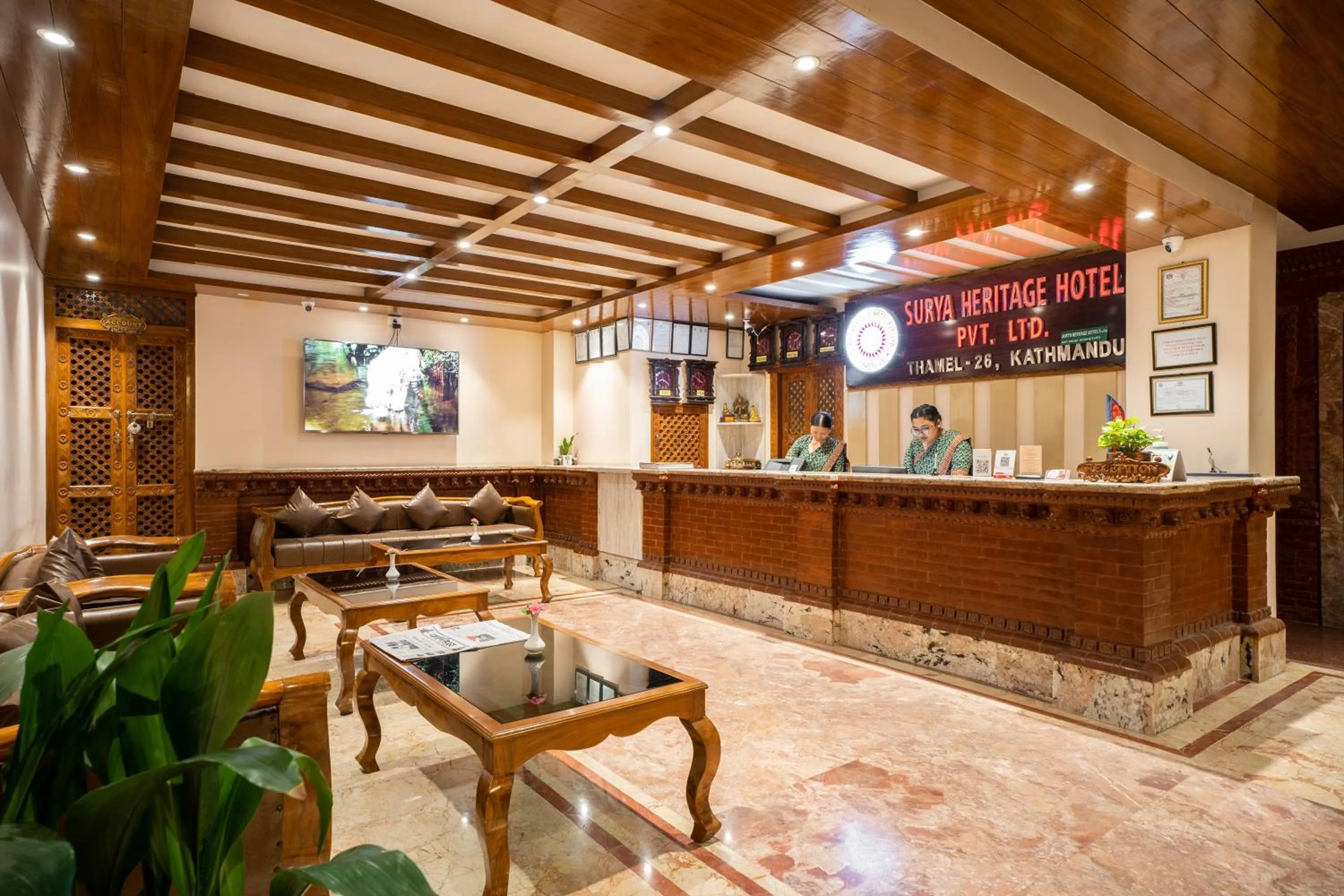 Lobby or reception in Surya Heritage Hotel
