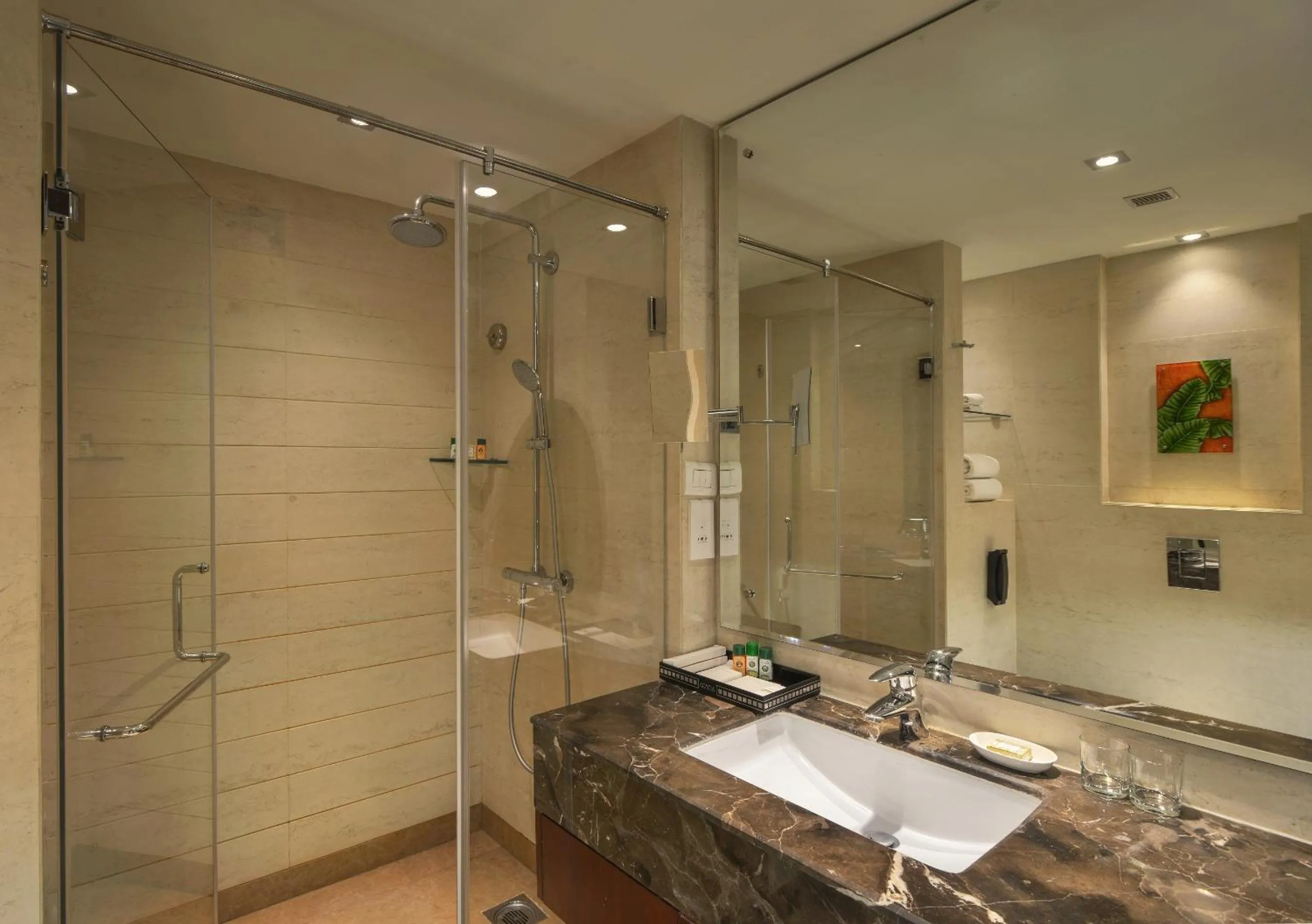 Shower in The Acacia Hotel & Spa