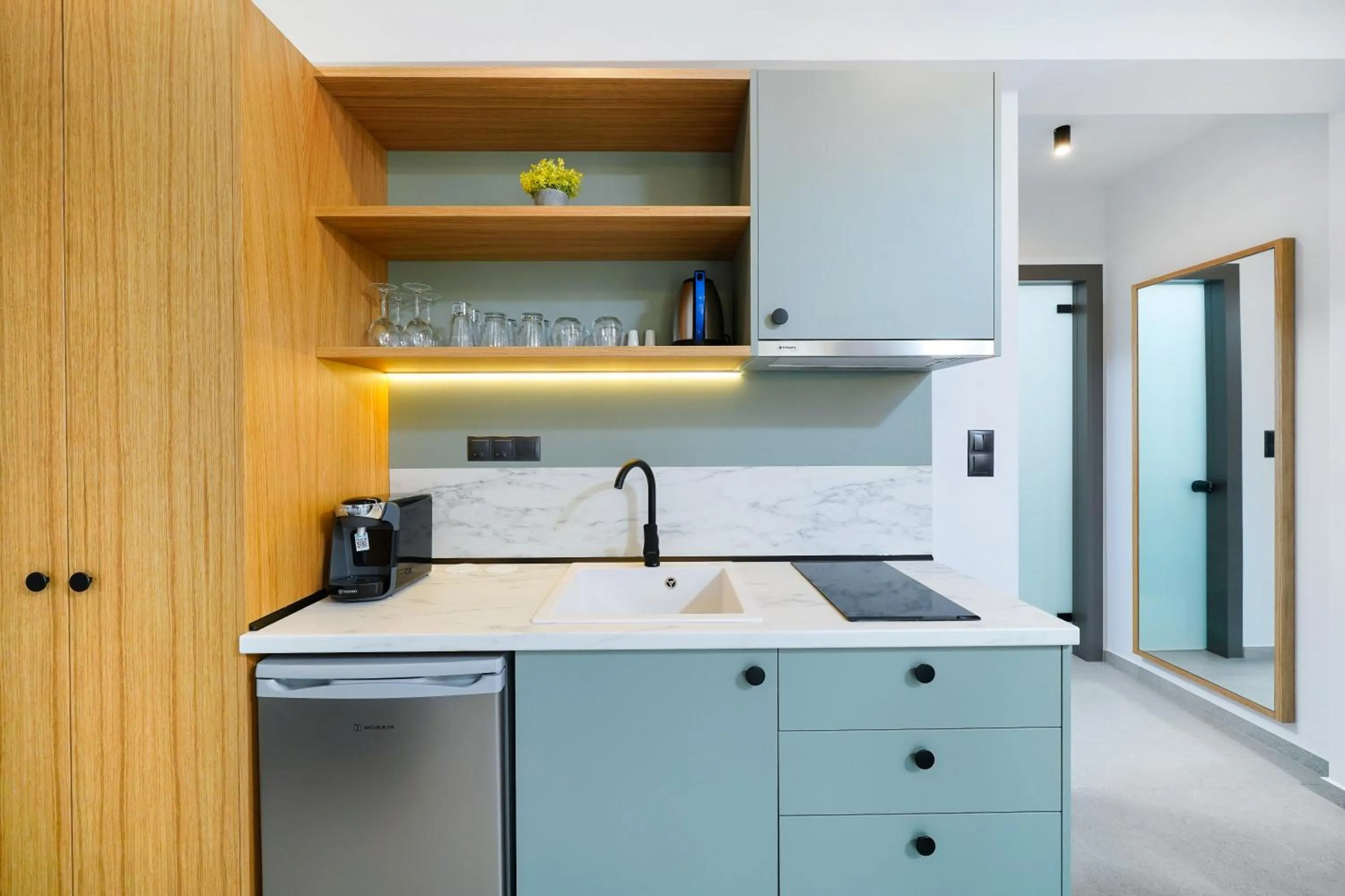 Kitchen or kitchenette in Olia Thassos - Luxury Apartments