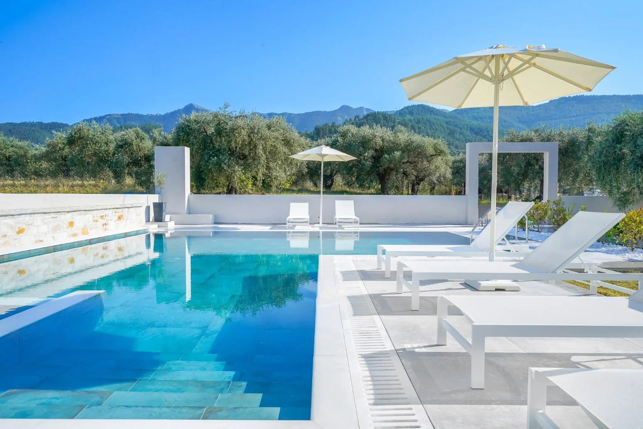 Swimming pool in Olia Thassos - Luxury Apartments