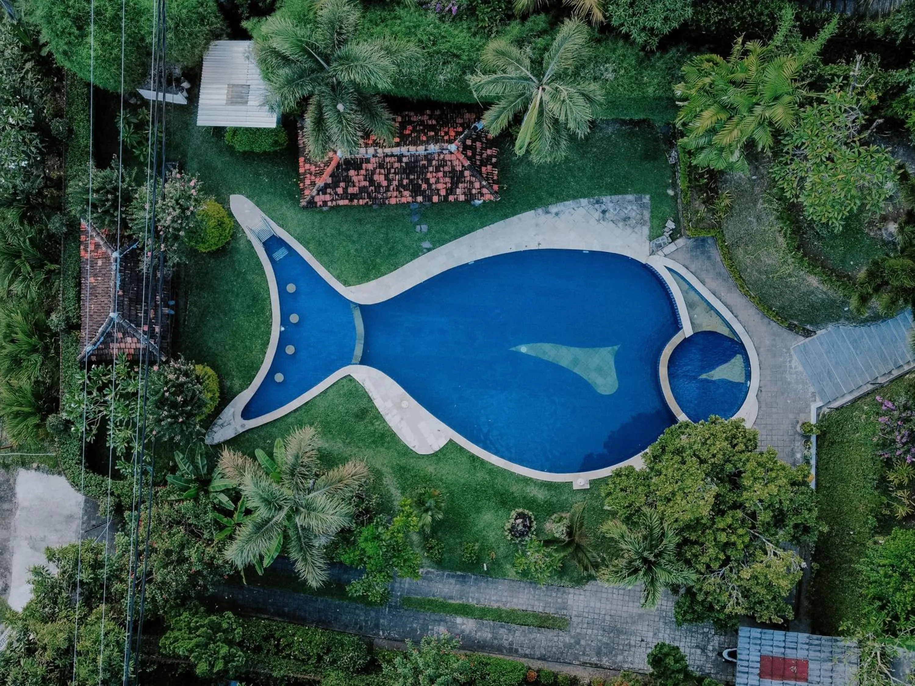 Bird's eye view in Sunset Villa