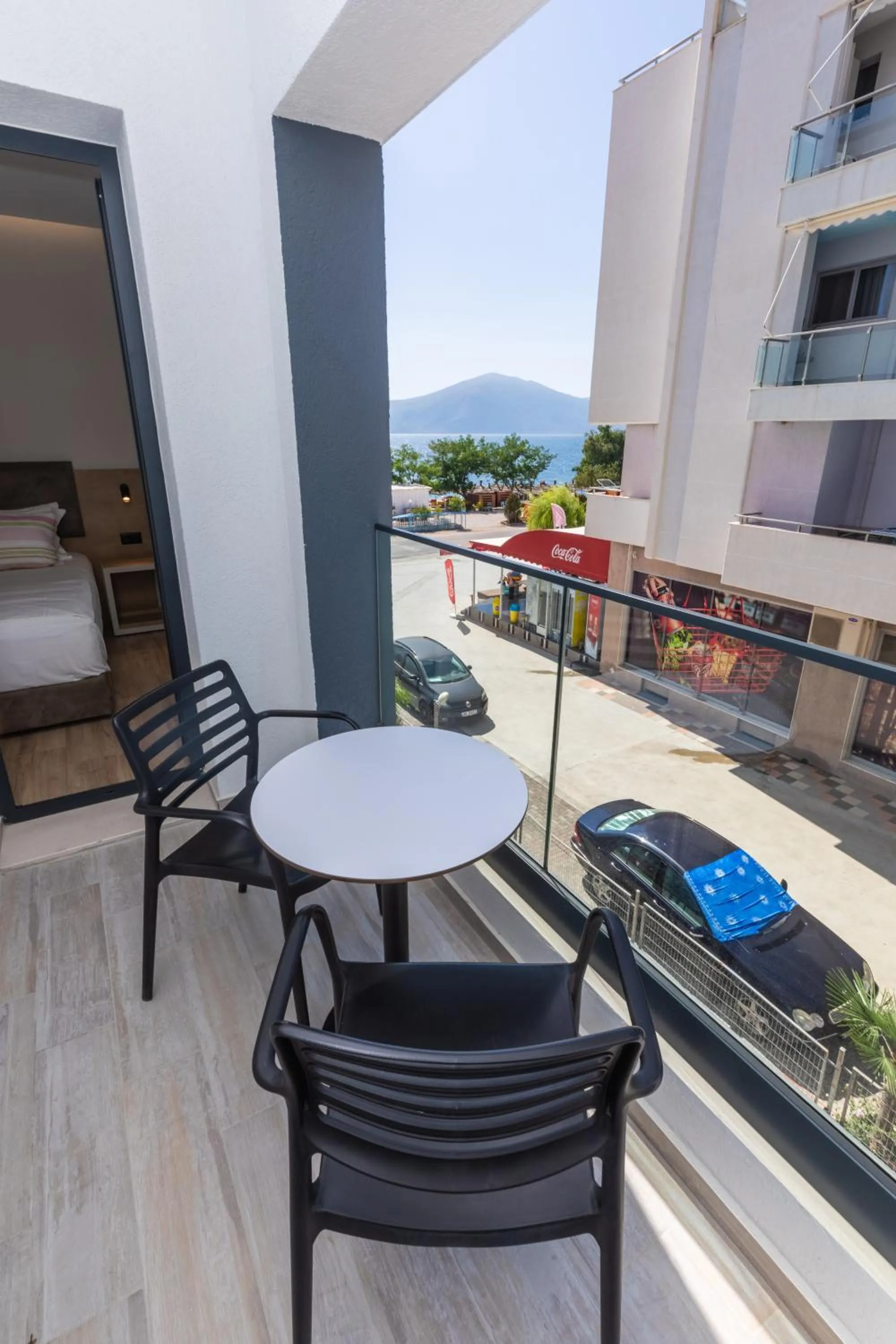 Balcony/Terrace in B&B Champagne, Vlore Bay