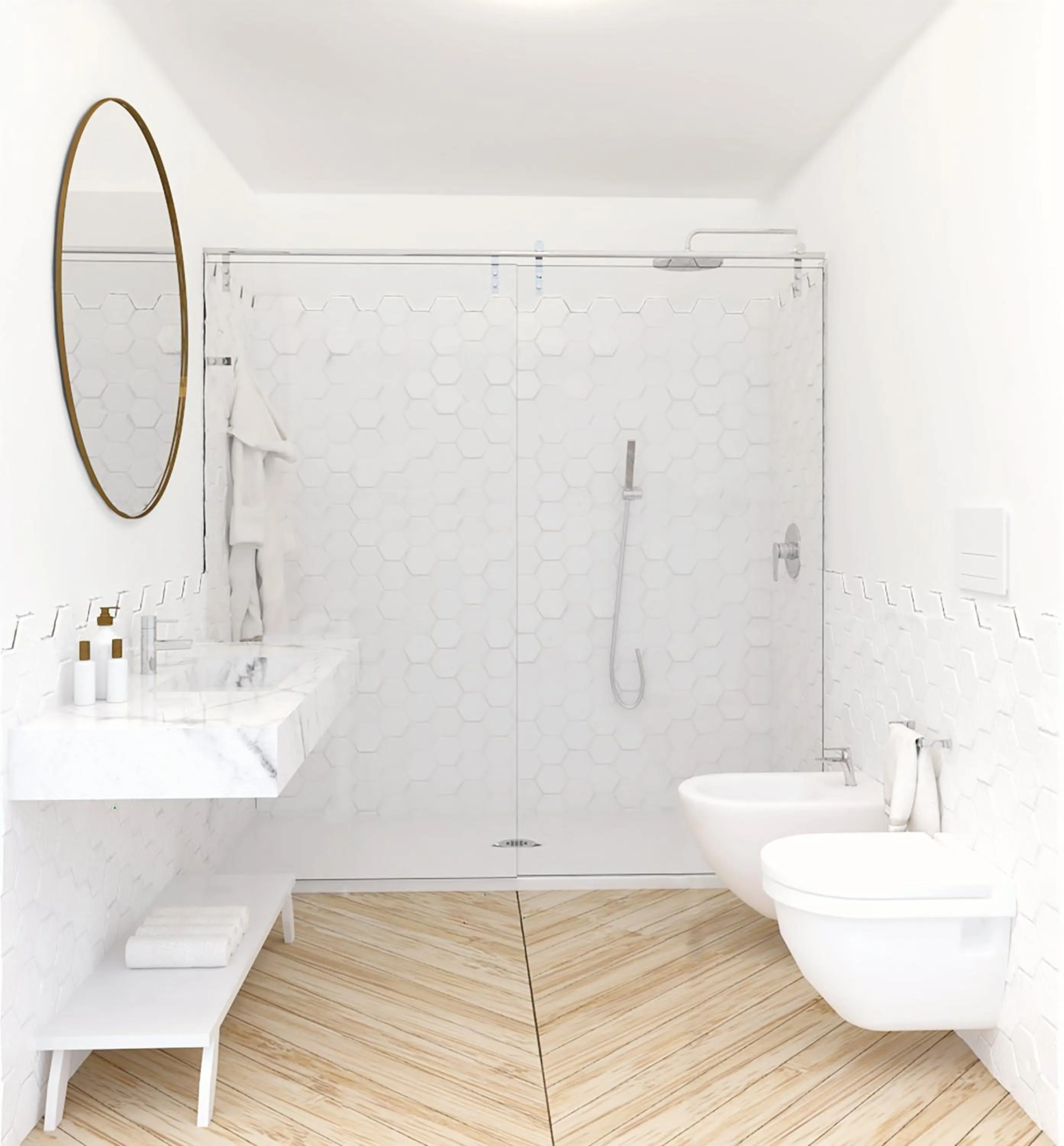 Bathroom in Hotel Belair