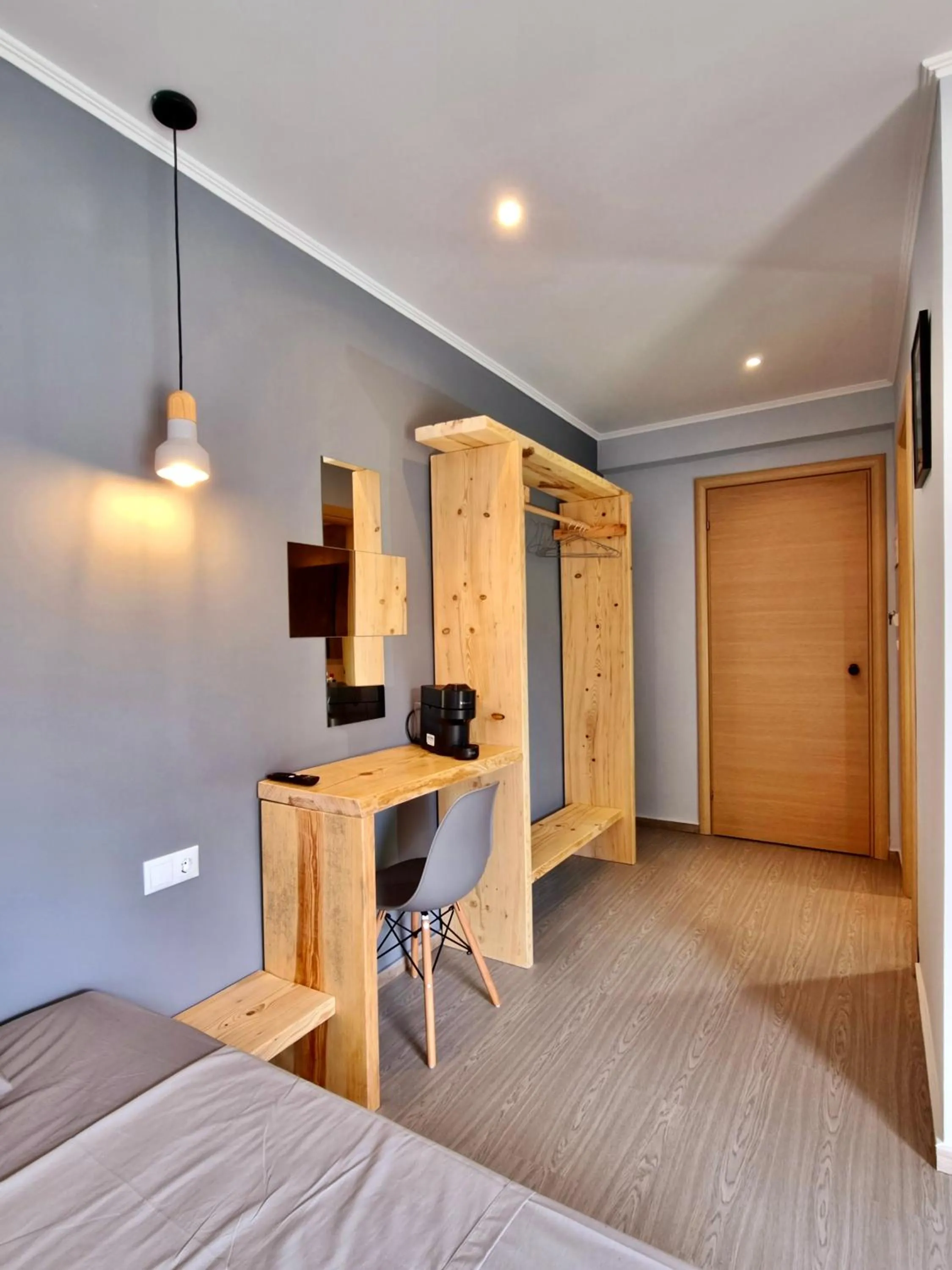 Bed in Hotel Karagiannis