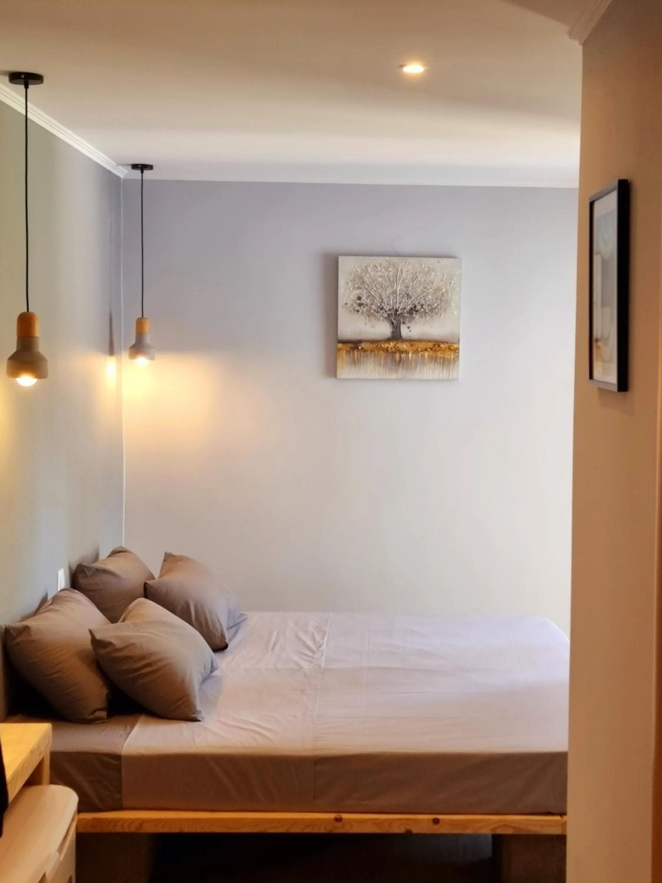 Bed in Hotel Karagiannis