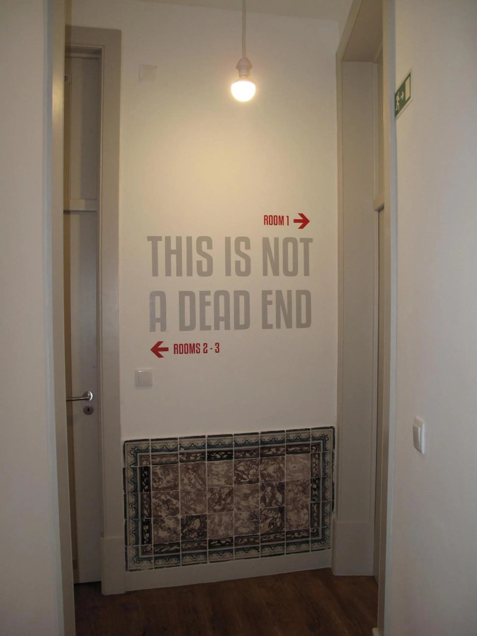 Decorative detail in Inn Possible Lisbon Hostel