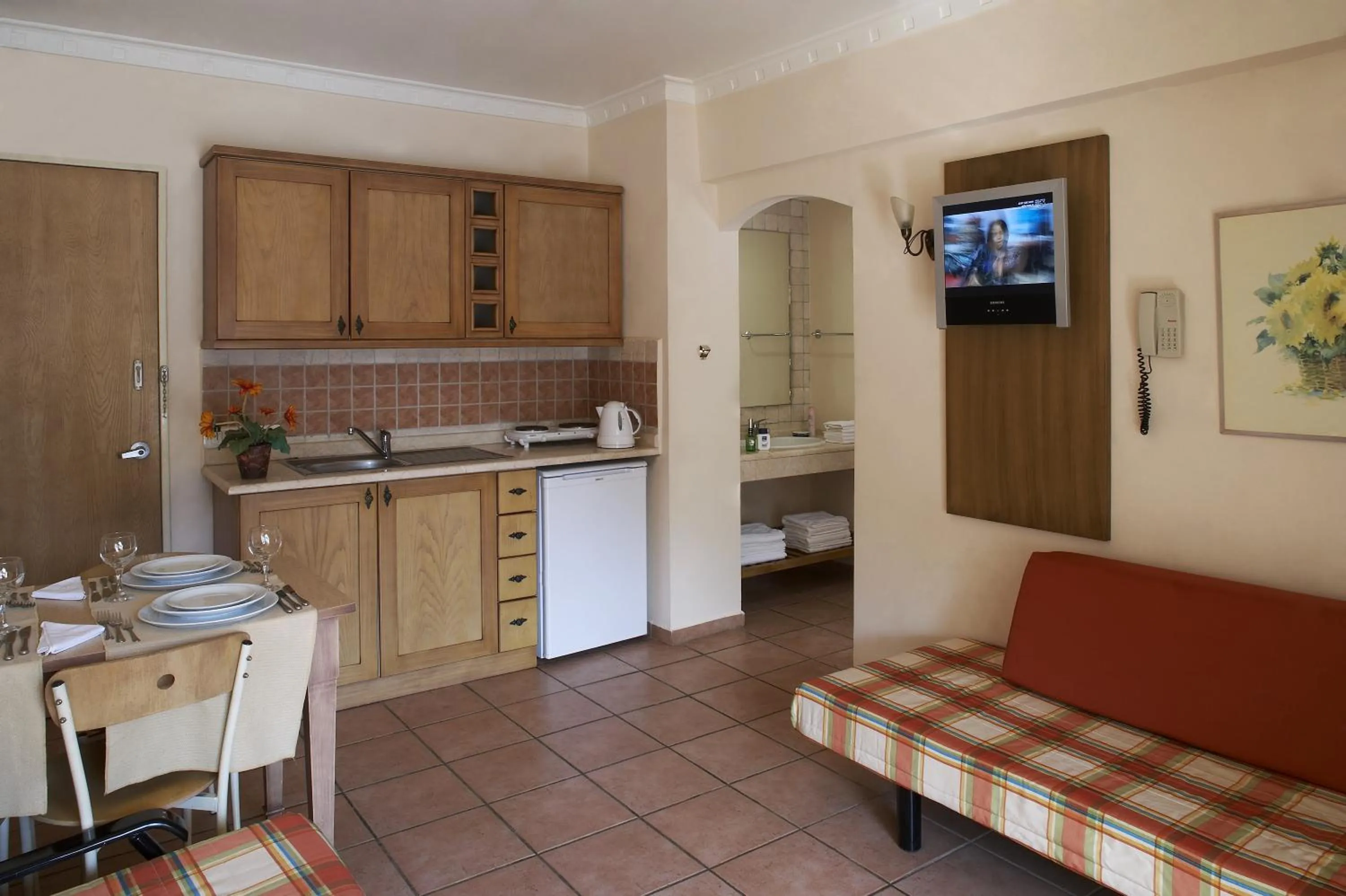 Kitchen or kitchenette in Club Anastasia - Family Hotel