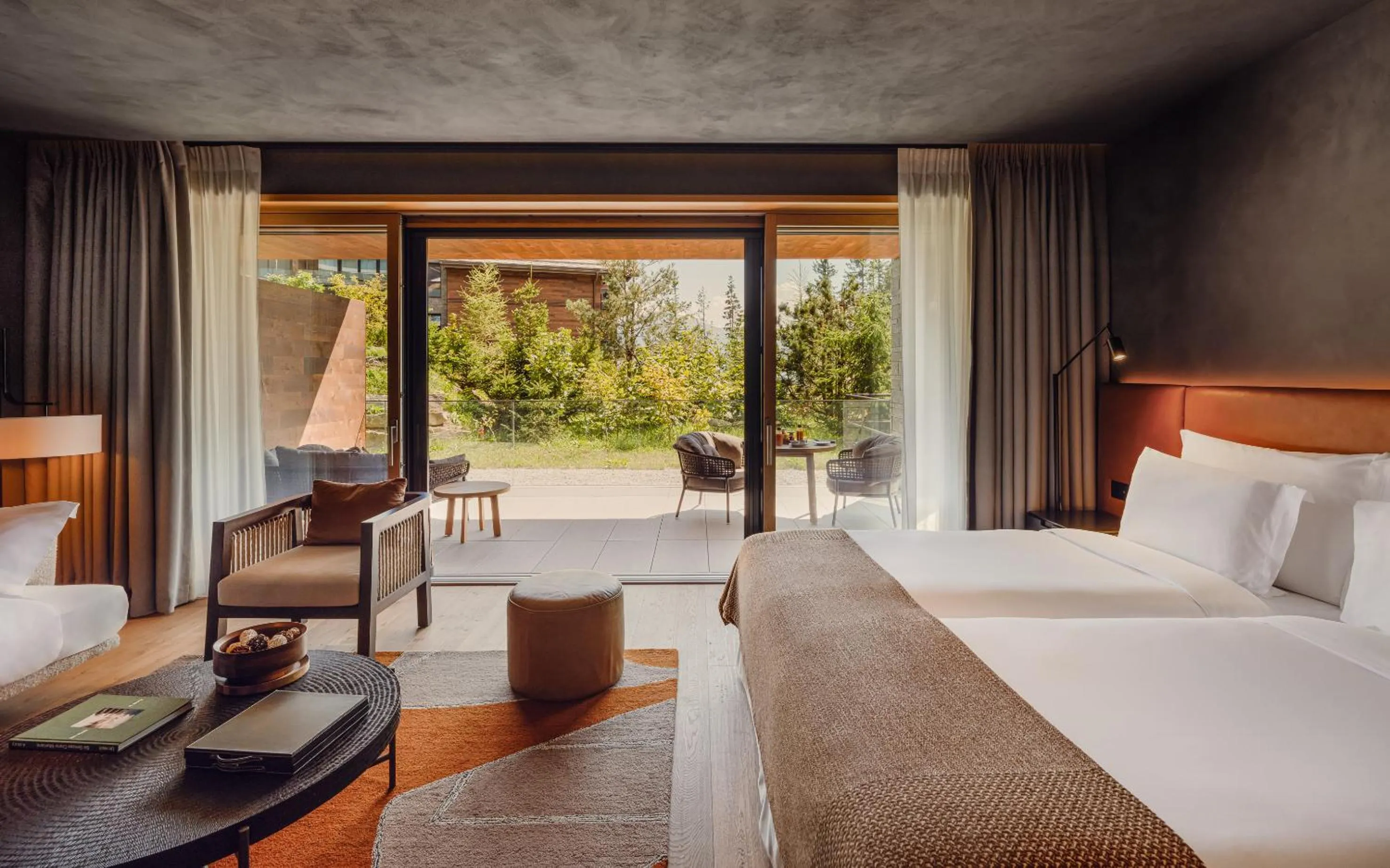 Bed in Six Senses Crans-Montana